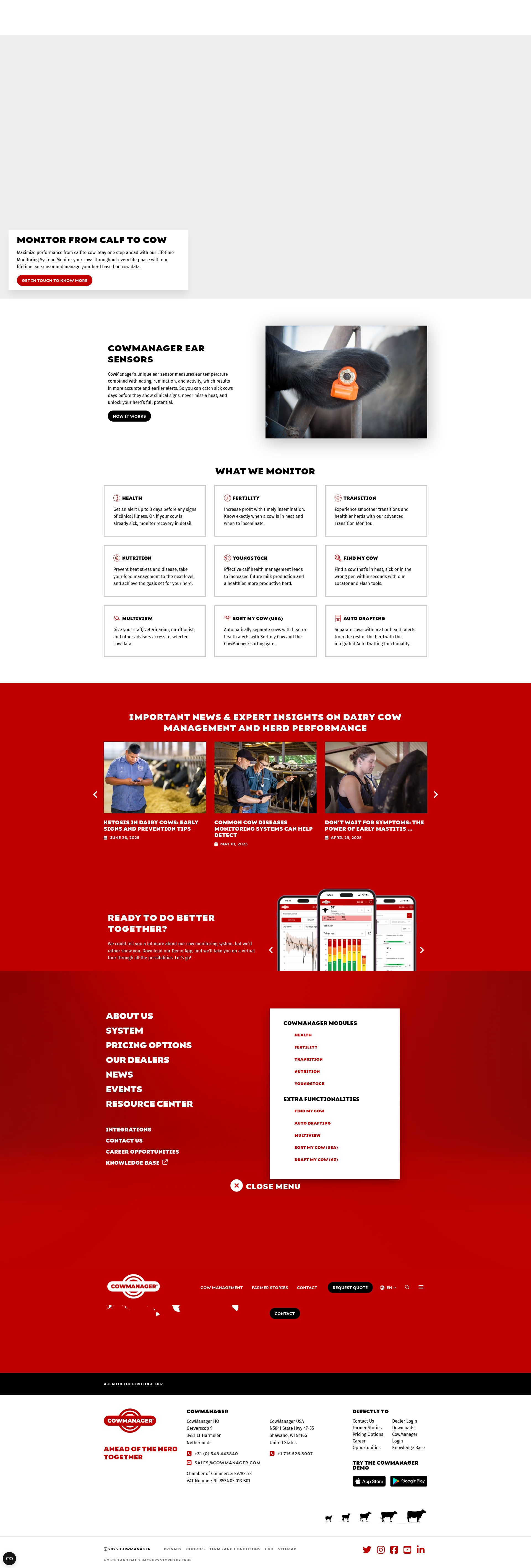 Screenshot of www.cowmanager.com