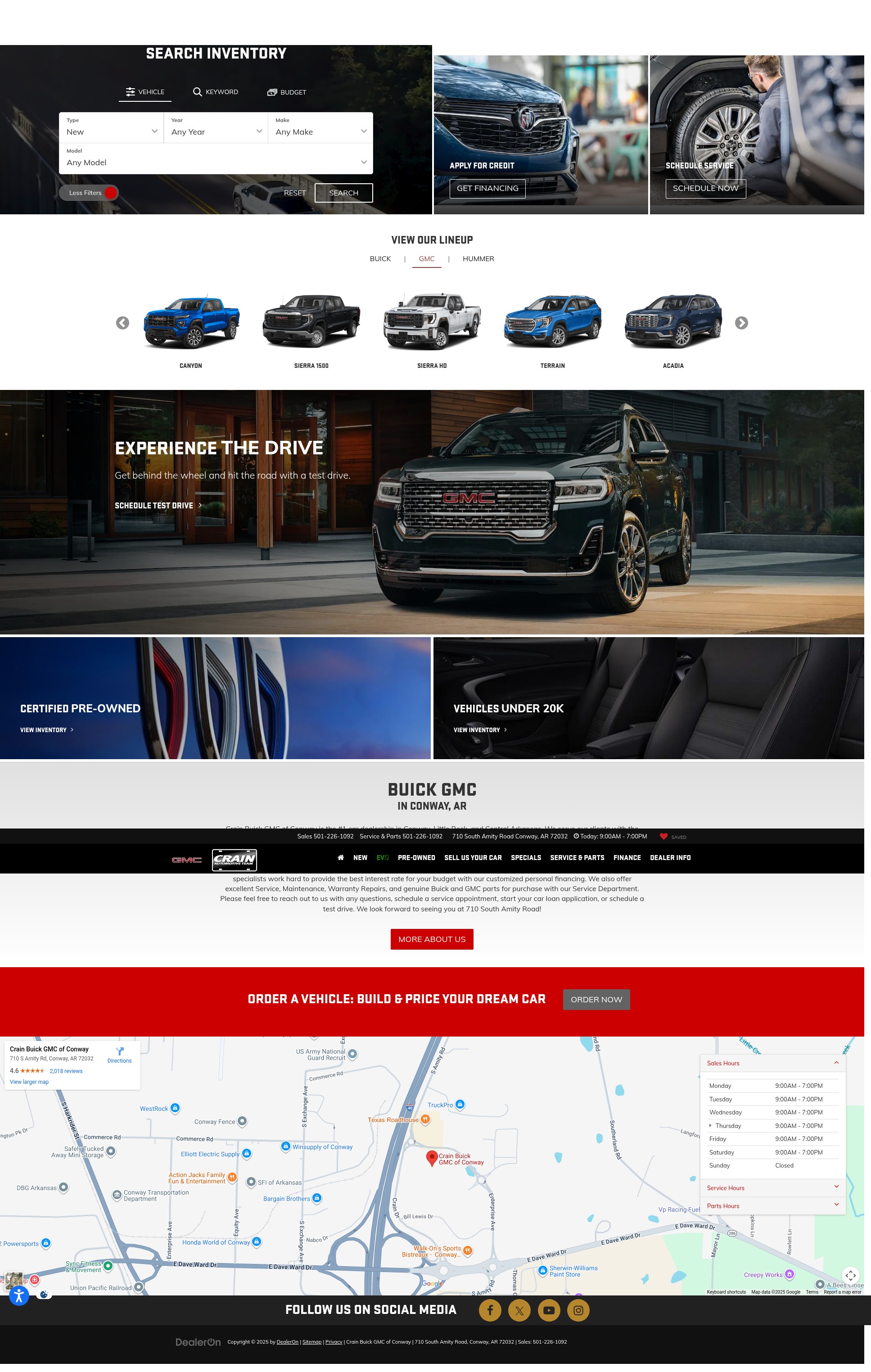 Screenshot of www.crainteamconway.com