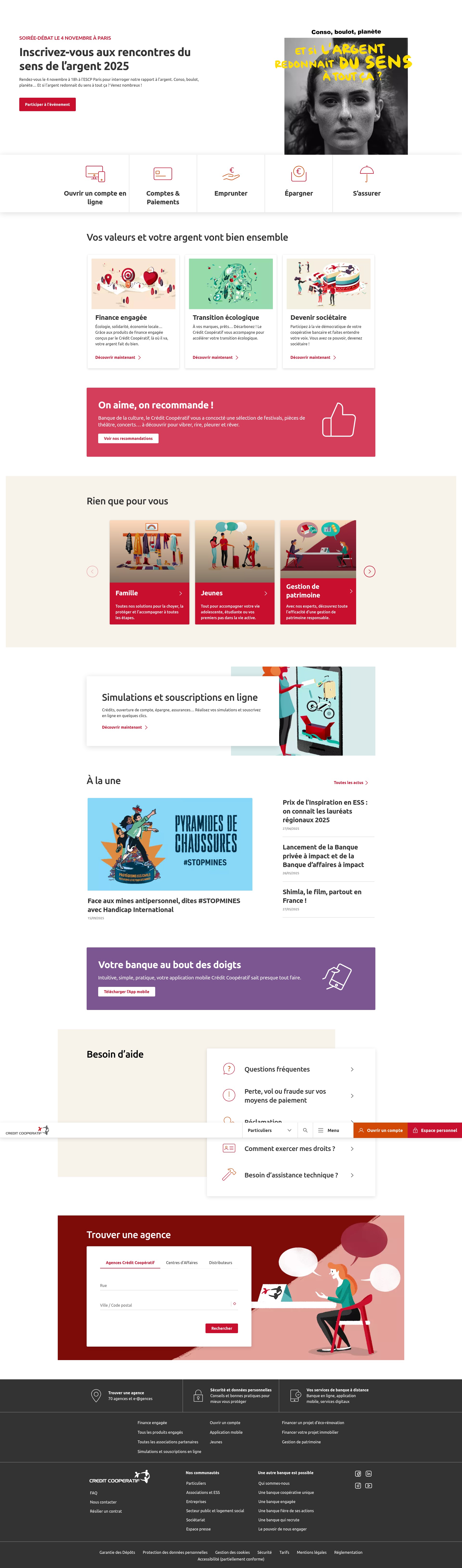 Screenshot of www.credit-cooperatif.coop