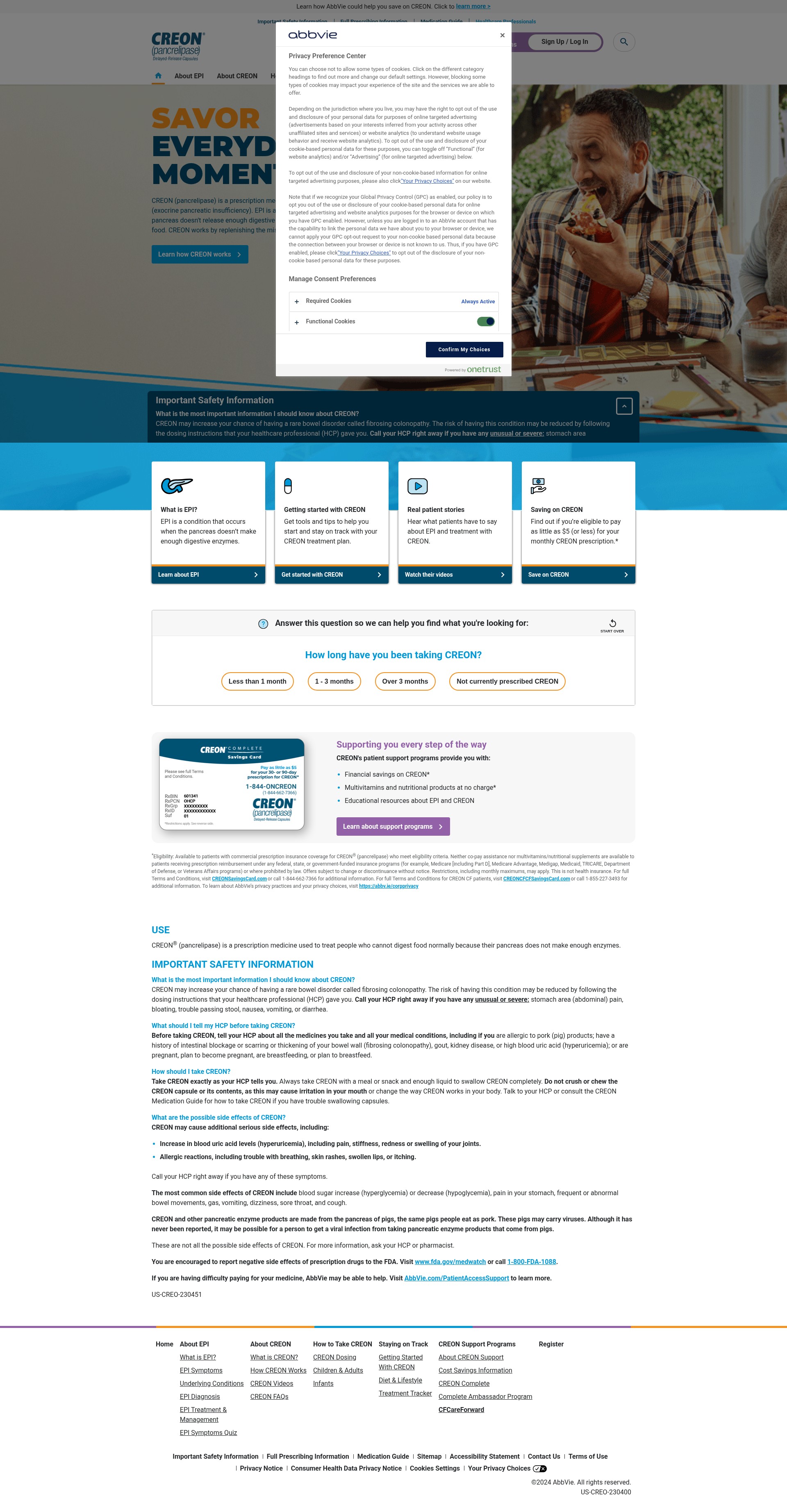Screenshot of www.creoninfo.com