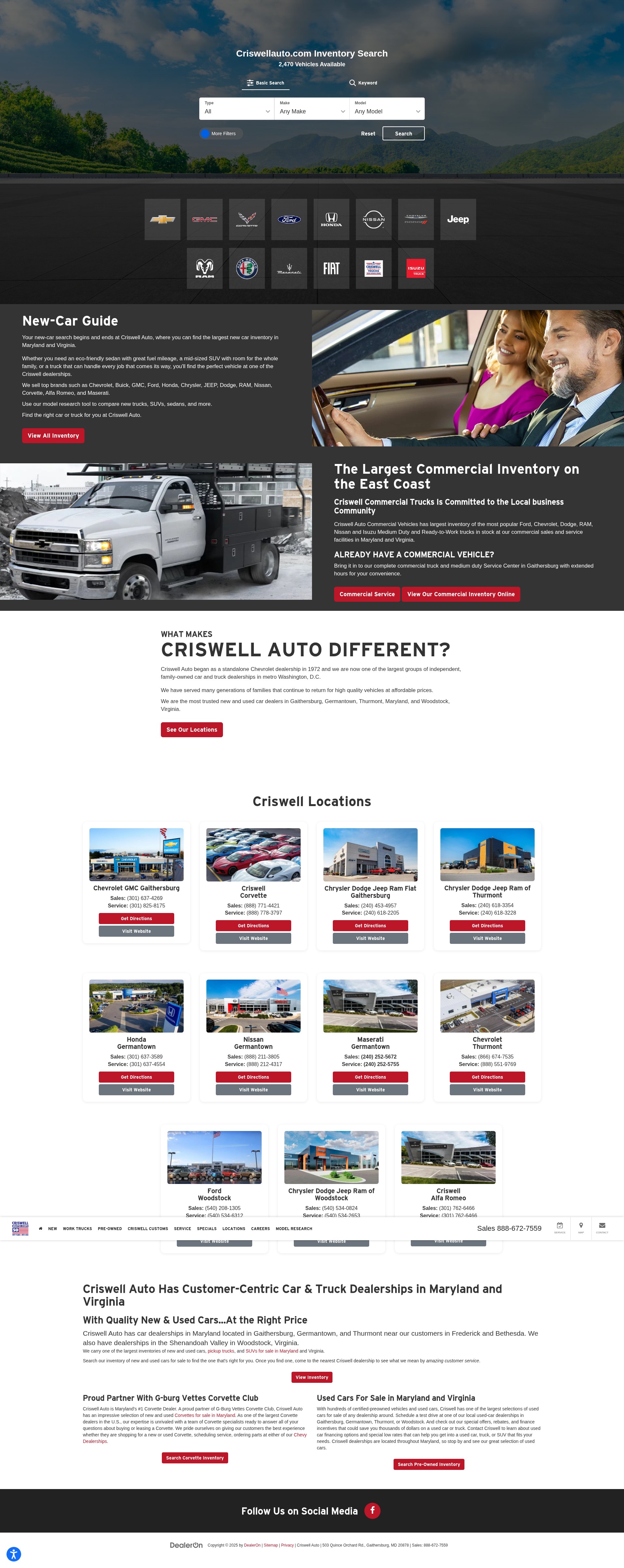 Screenshot of www.criswellauto.com