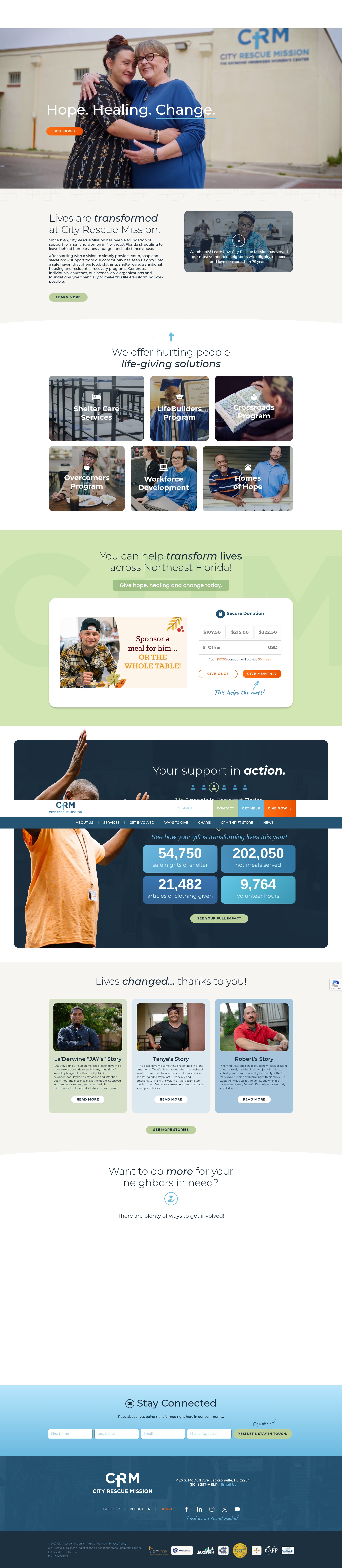 Screenshot of www.crmjax.org