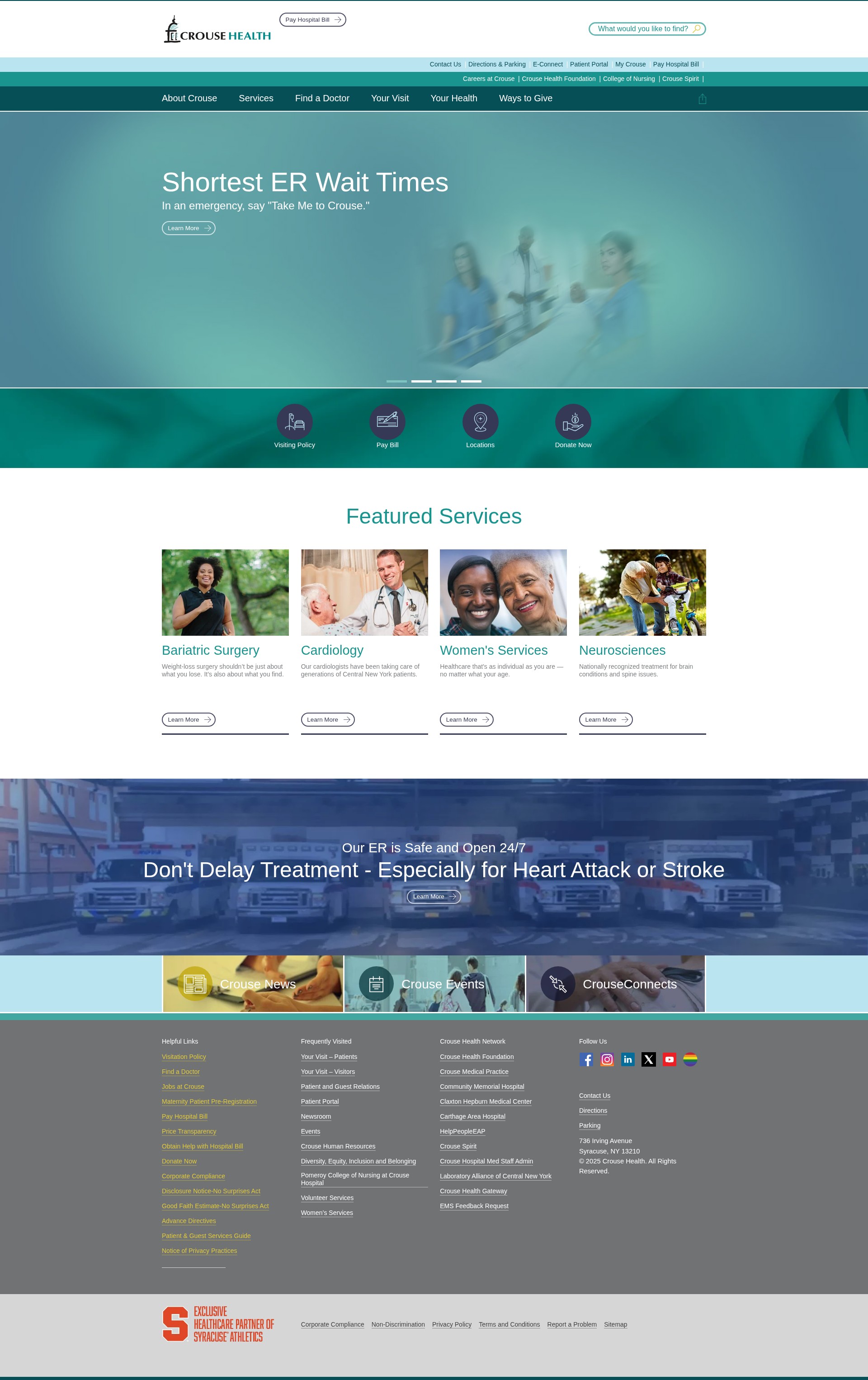 Screenshot of www.crouse.org