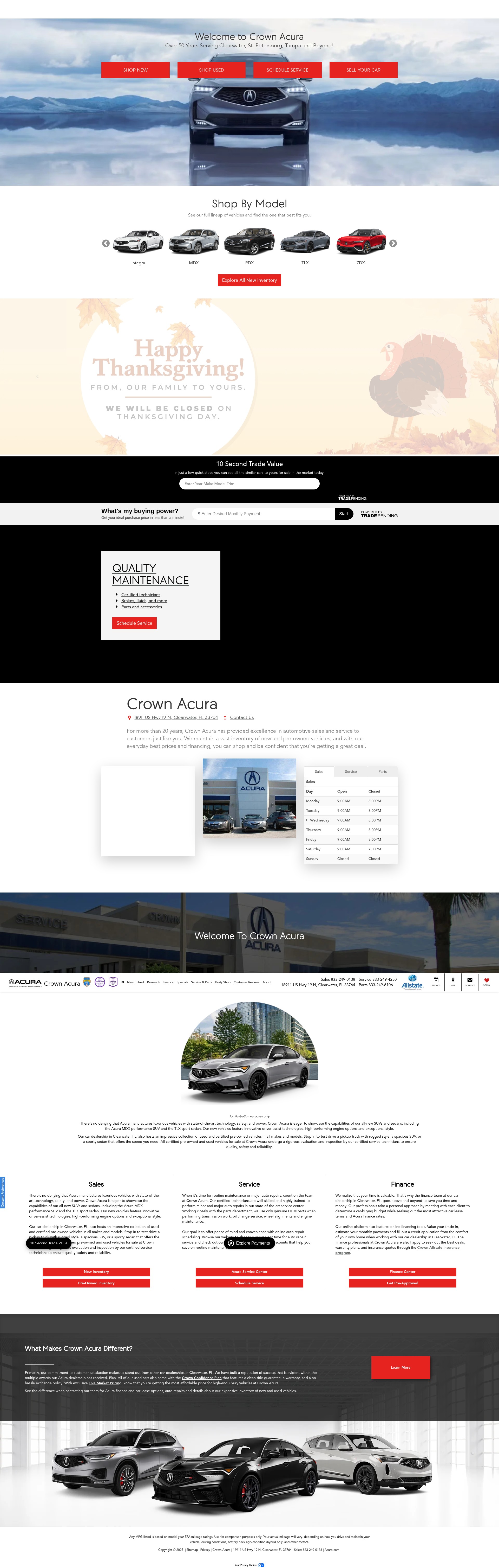 Screenshot of www.crownacura.com