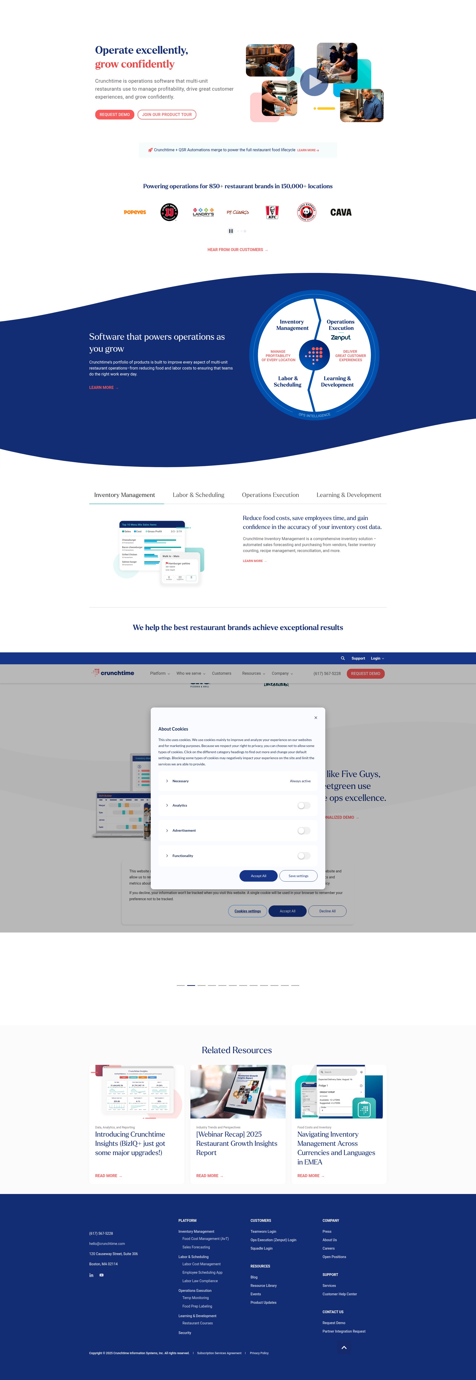 Screenshot of www.crunchtime.com