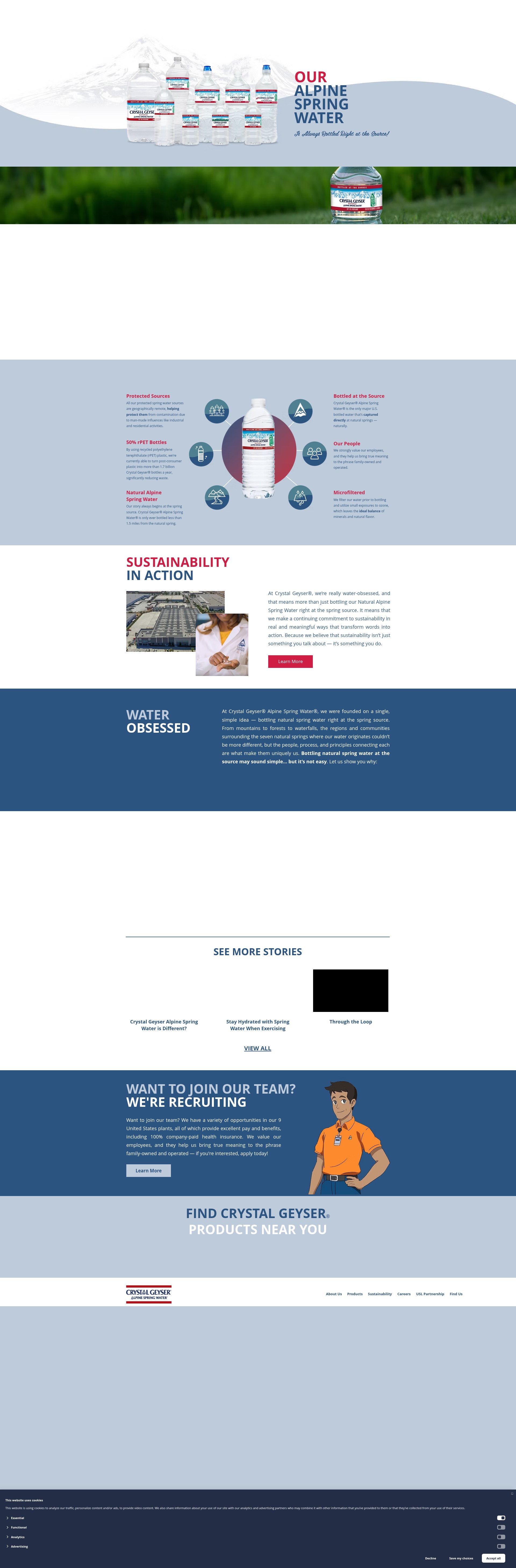 Screenshot of www.crystalgeyserplease.com