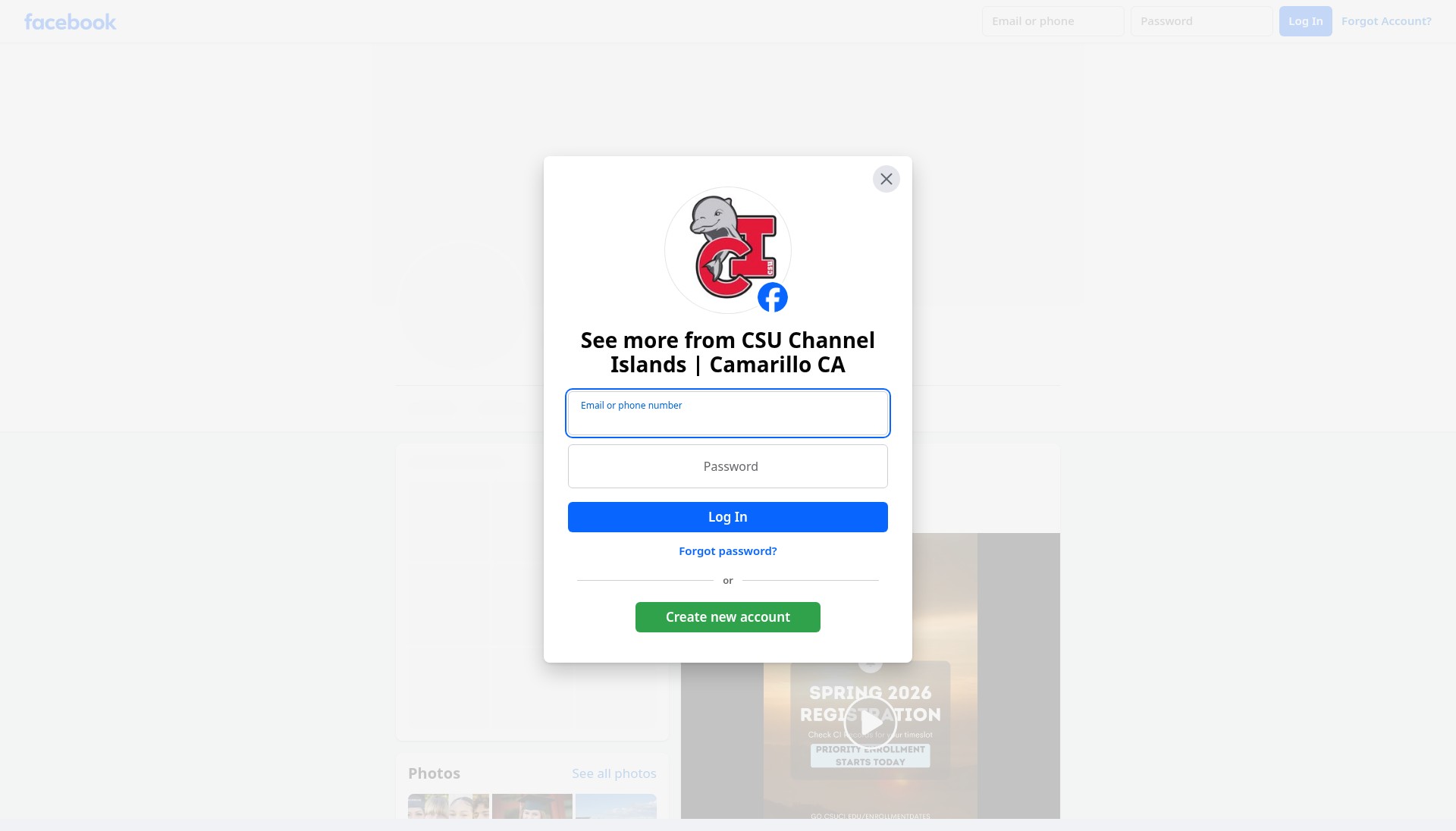 Screenshot of www.csuci.edu