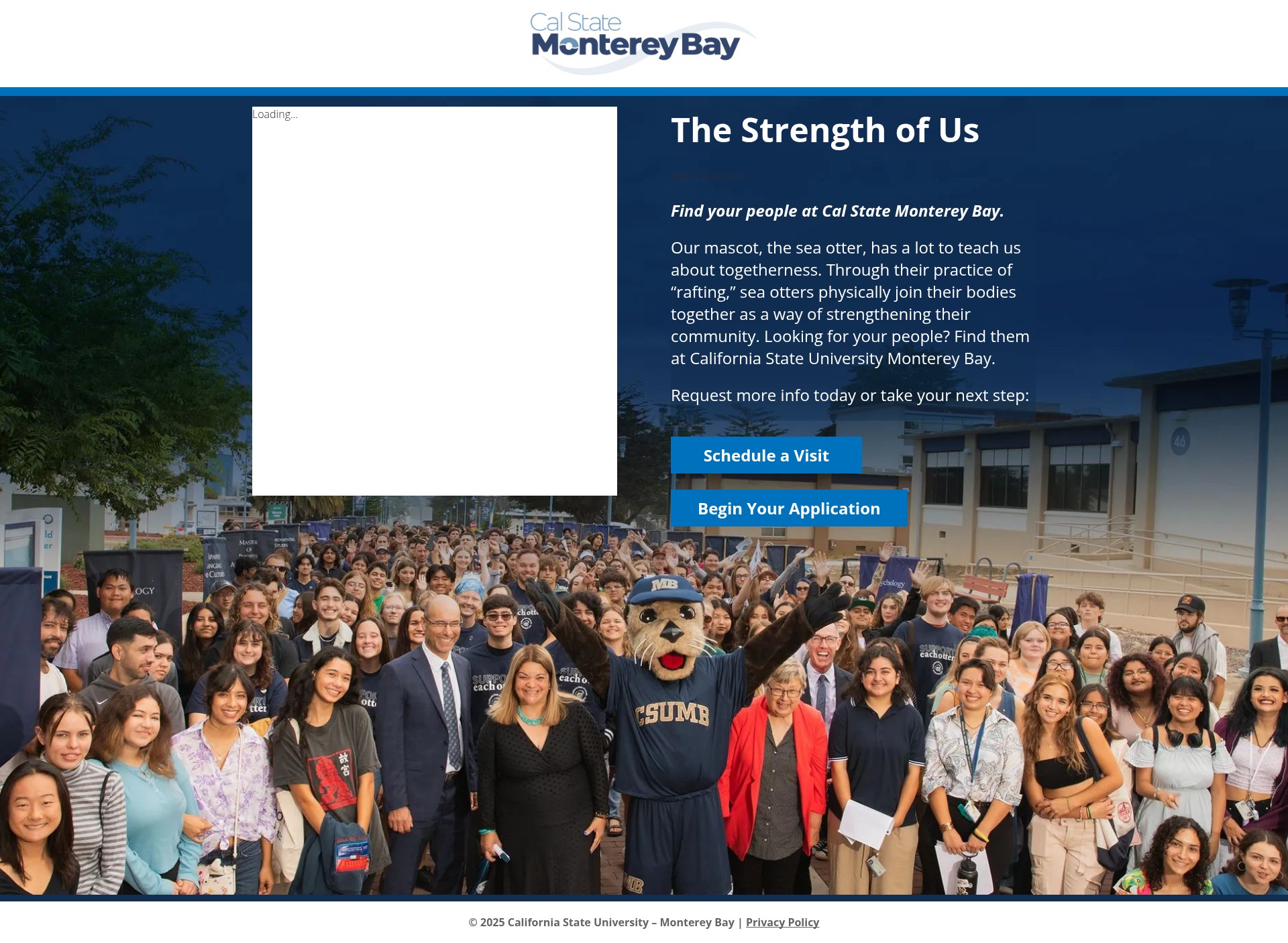 Screenshot of www.csumontereybay.com