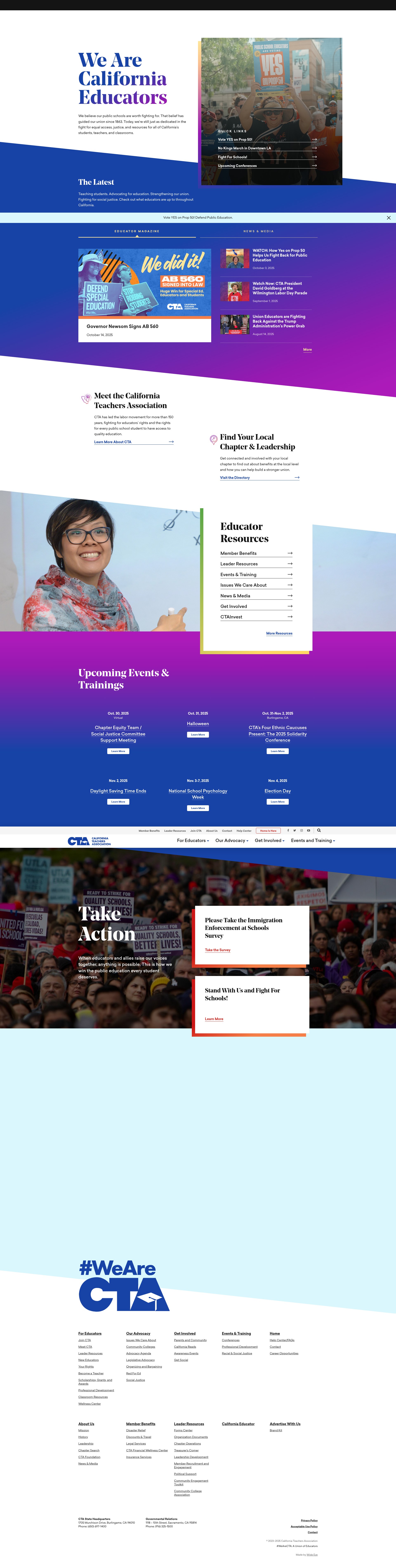 Screenshot of www.cta.org