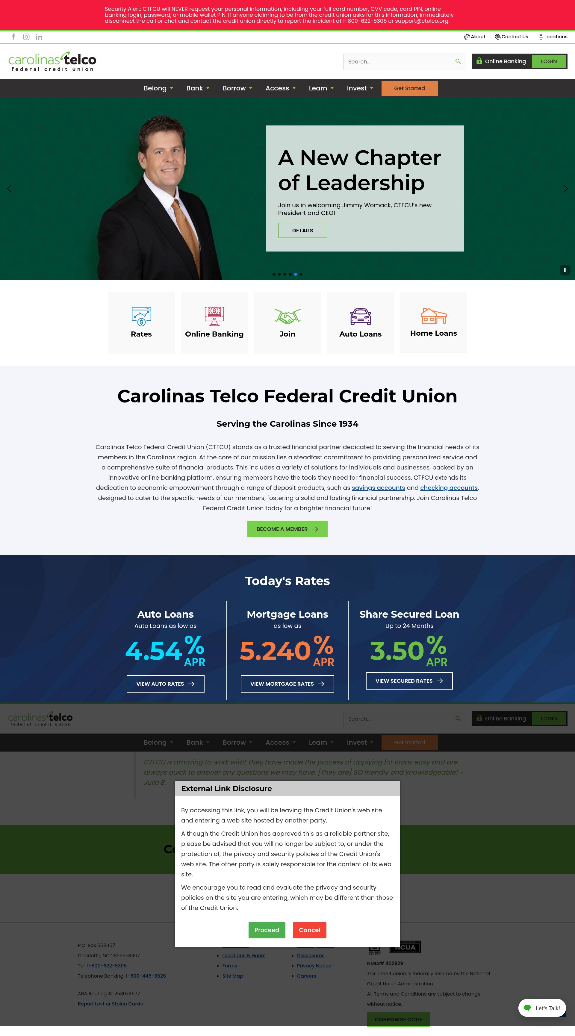 Screenshot of www.ctelco.org