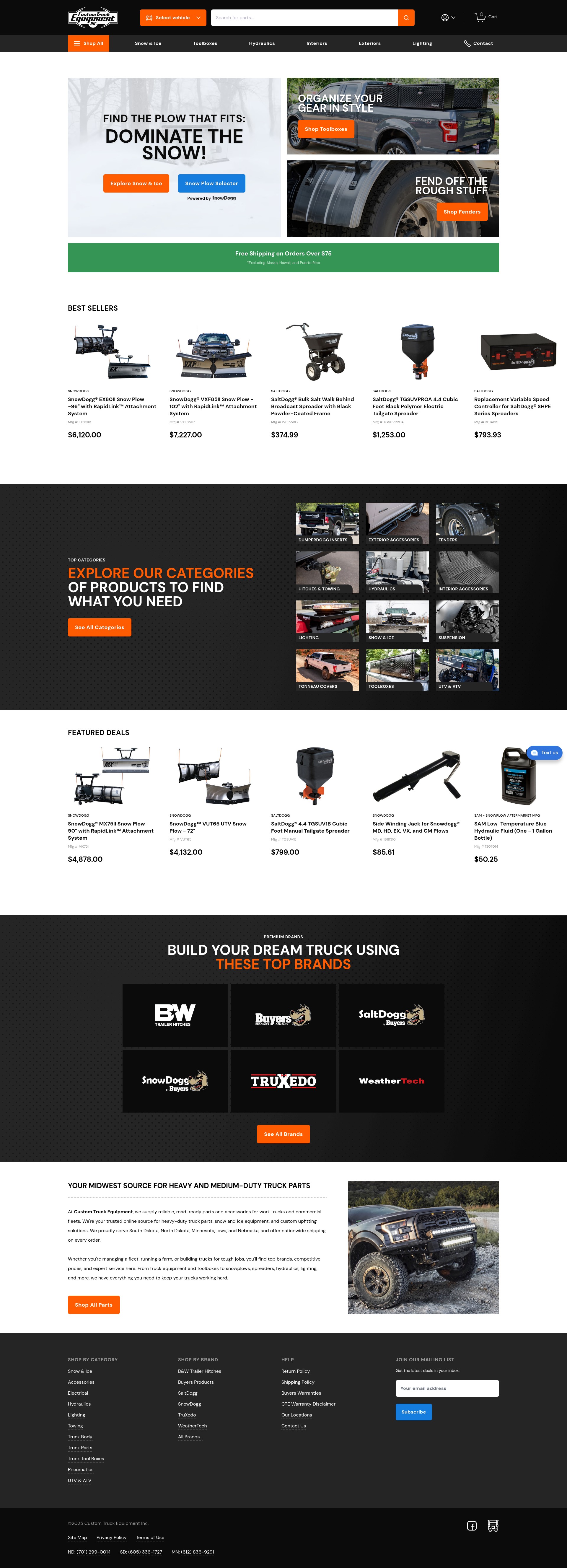 Screenshot of www.ctetruckparts.com