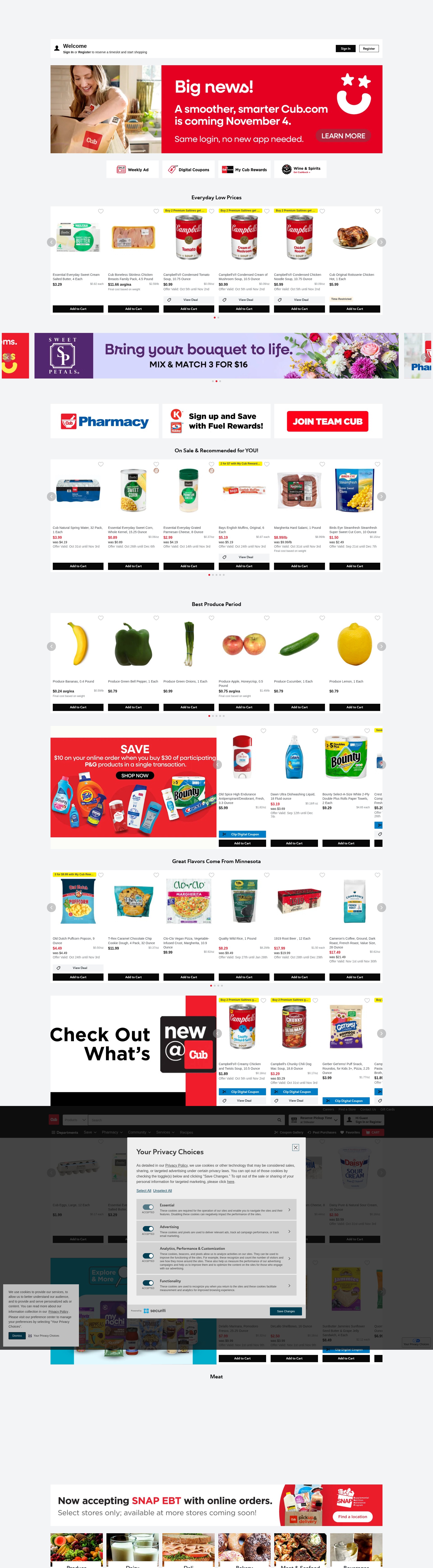 Screenshot of www.cub.com