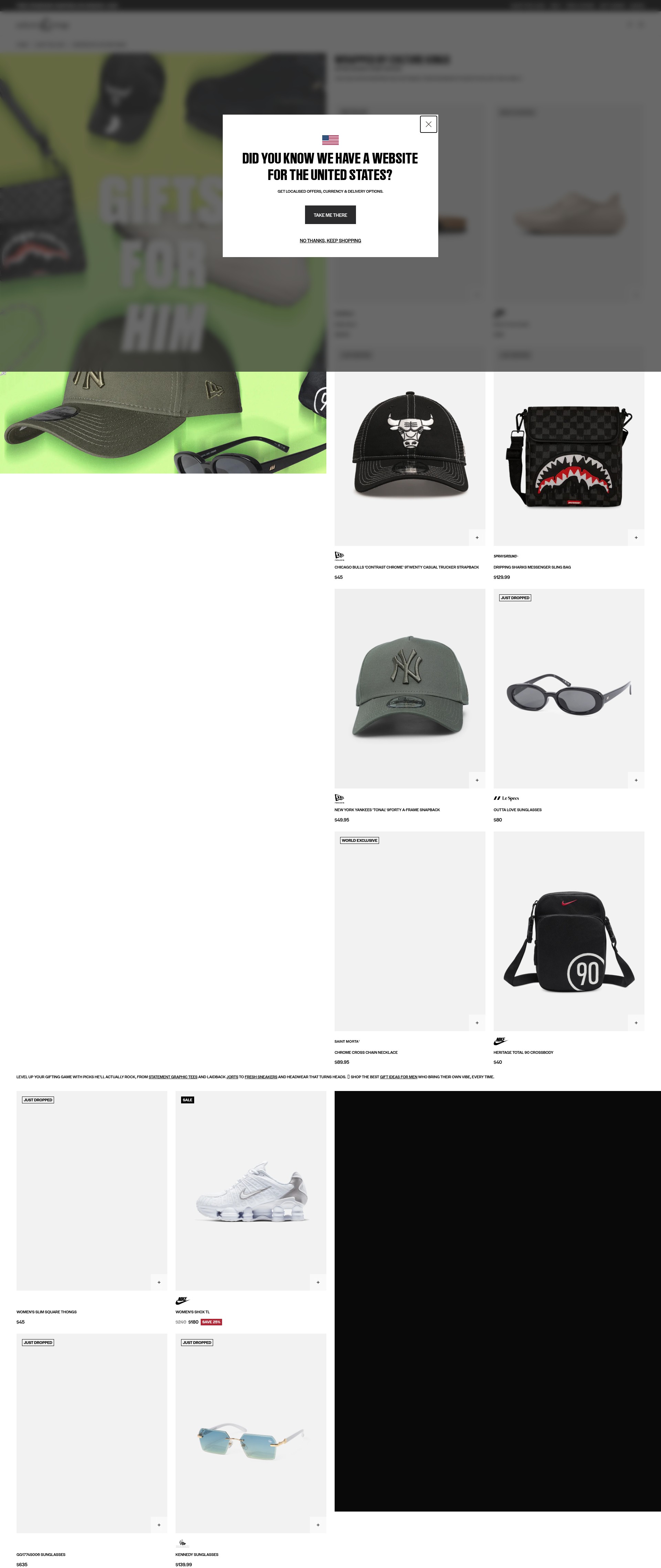 Screenshot of www.culturekings.com.au