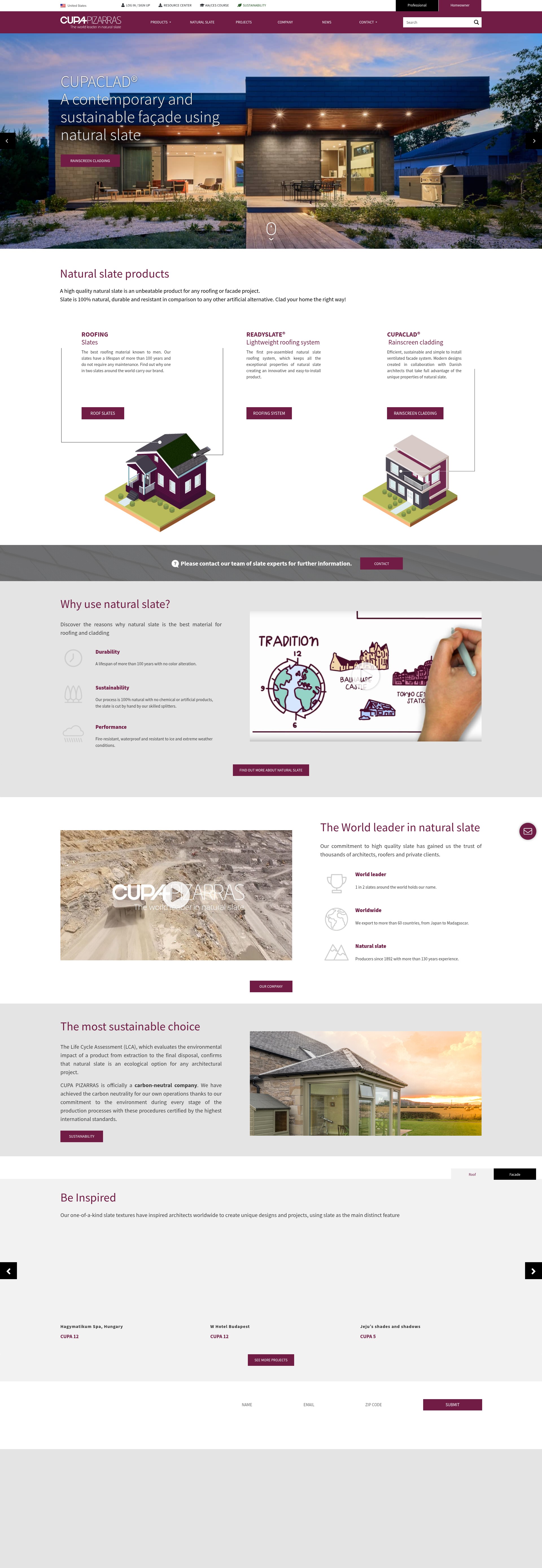 Screenshot of www.cupapizarras.com