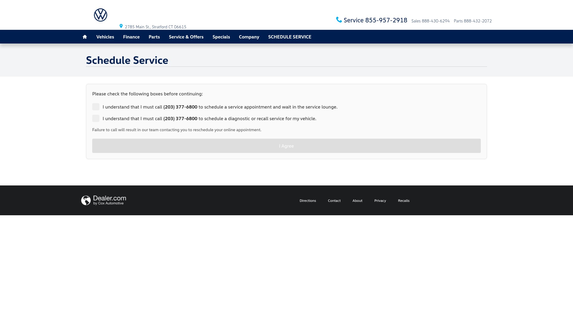 Screenshot of www.curranvw.net