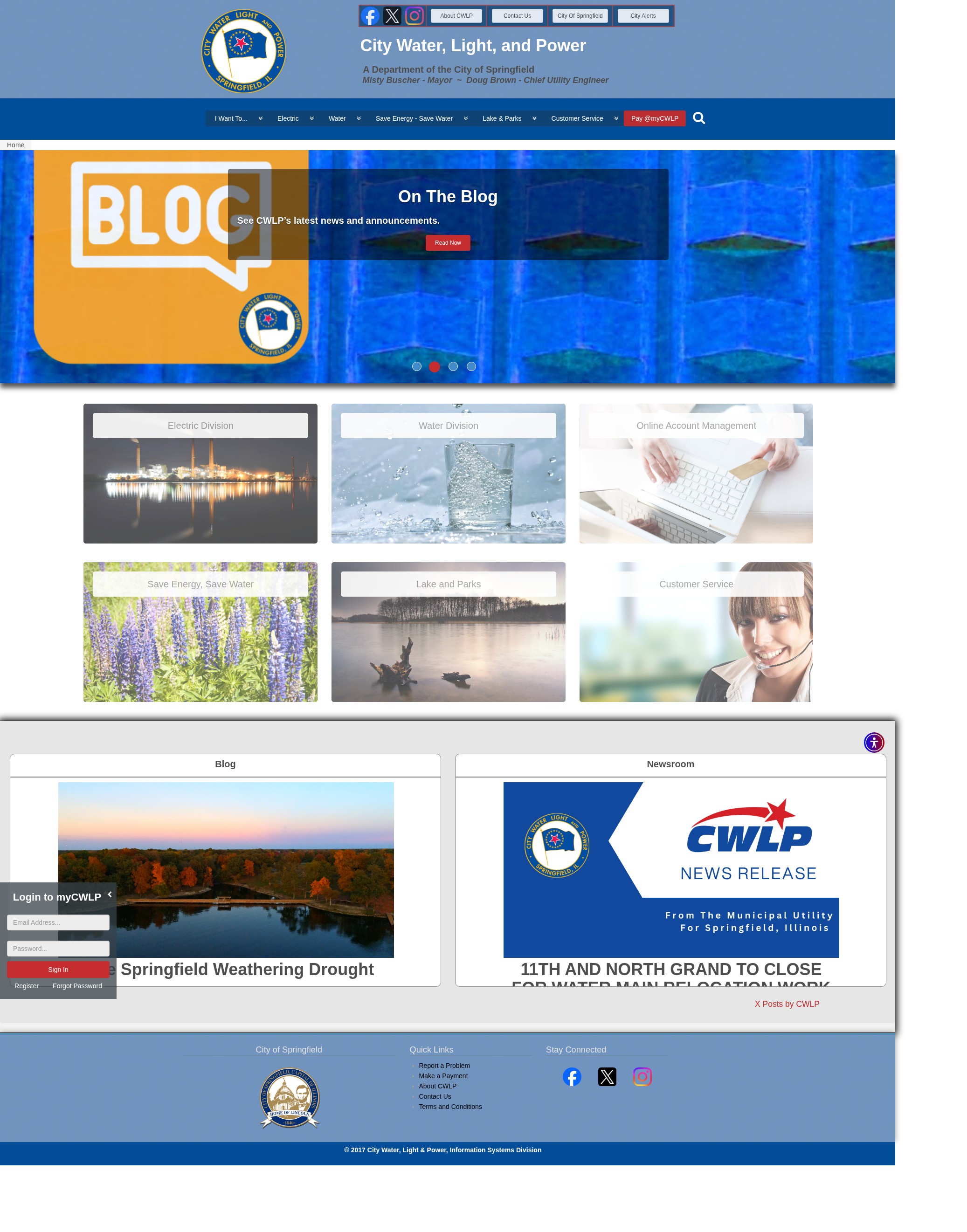 Screenshot of www.cwlp.com