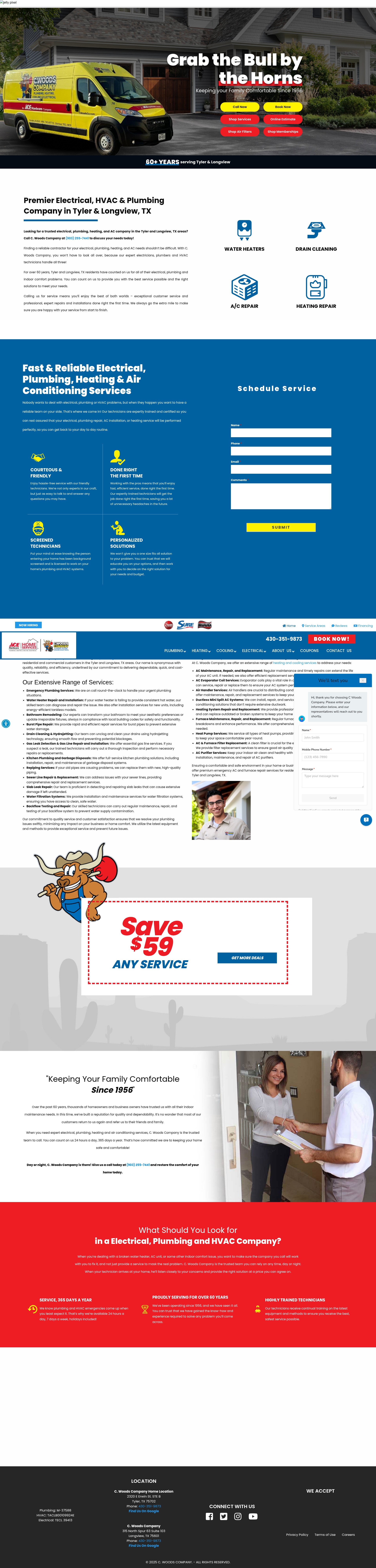 Screenshot of www.cwoodsco.com