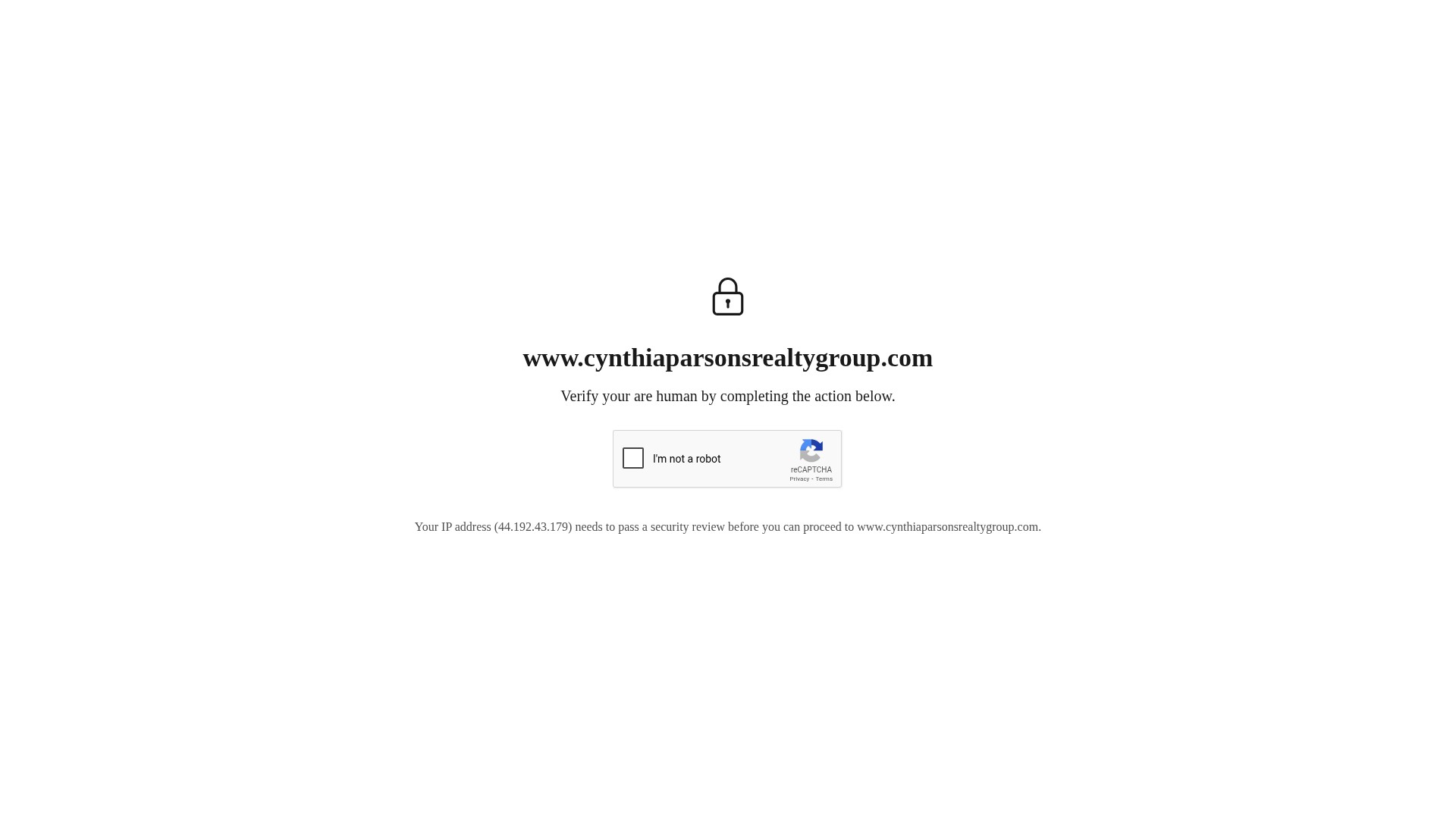 Screenshot of www.cynthiaparsonsrealtygroup.com