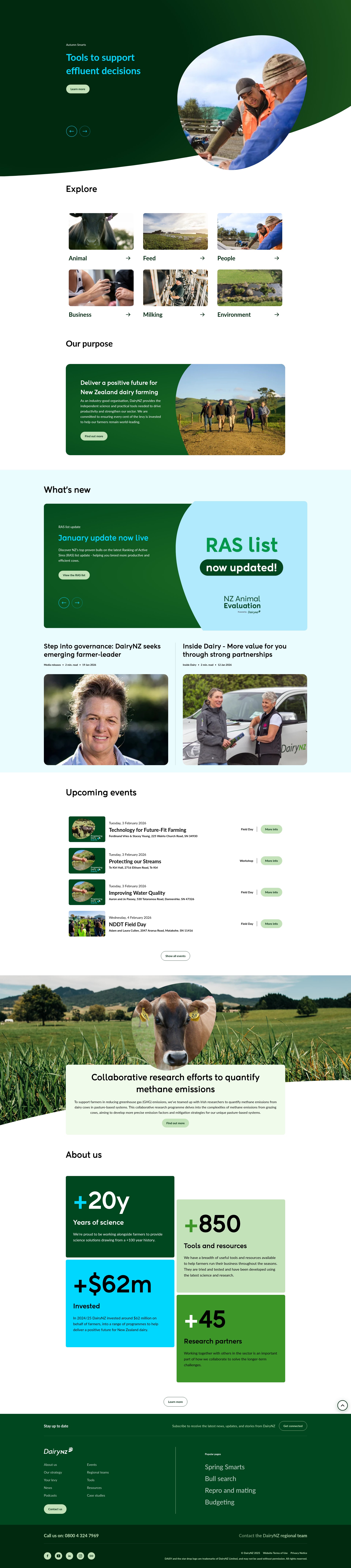 Screenshot of www.dairynz.co.nz