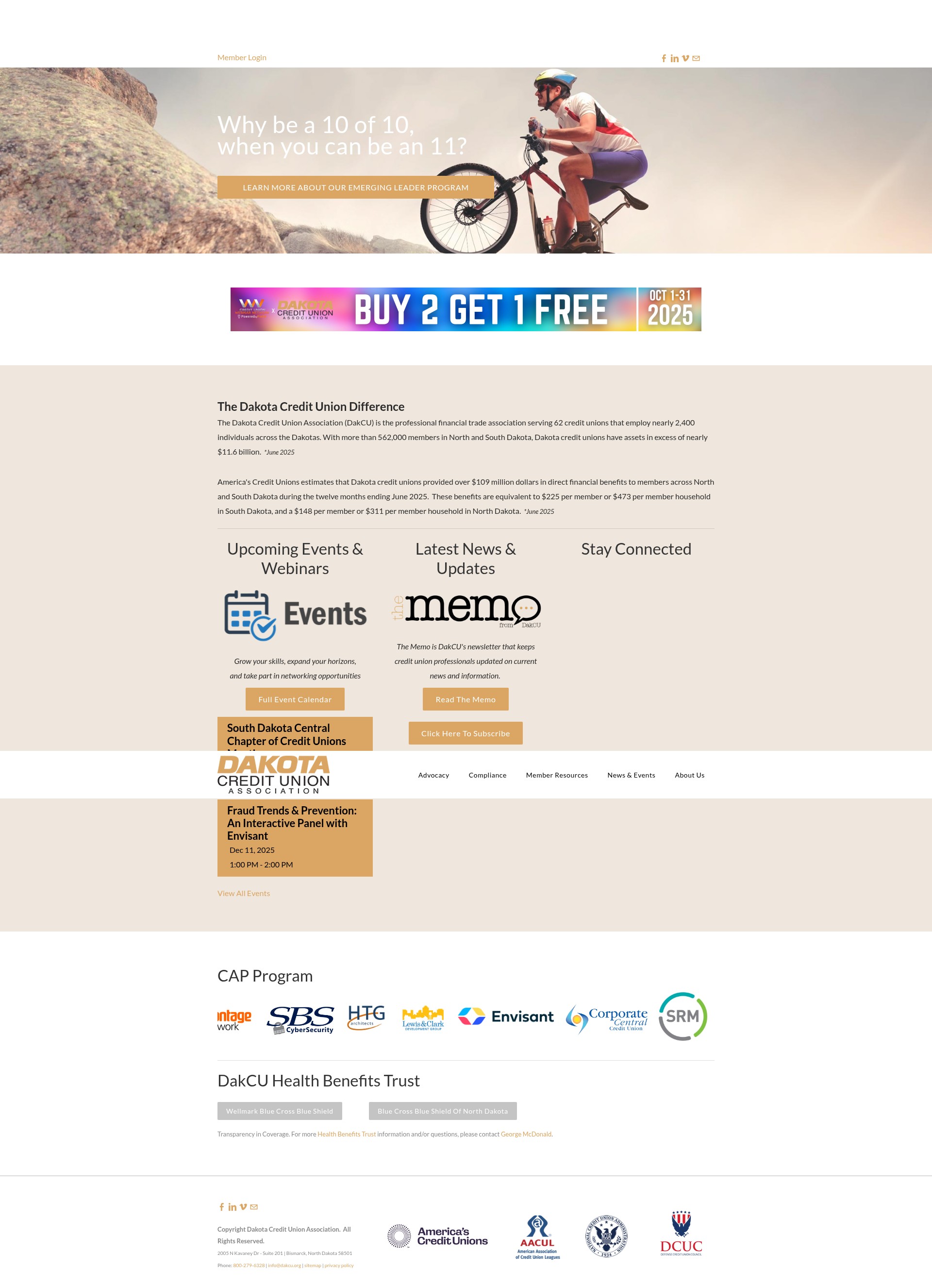 Screenshot of www.dakcu.org