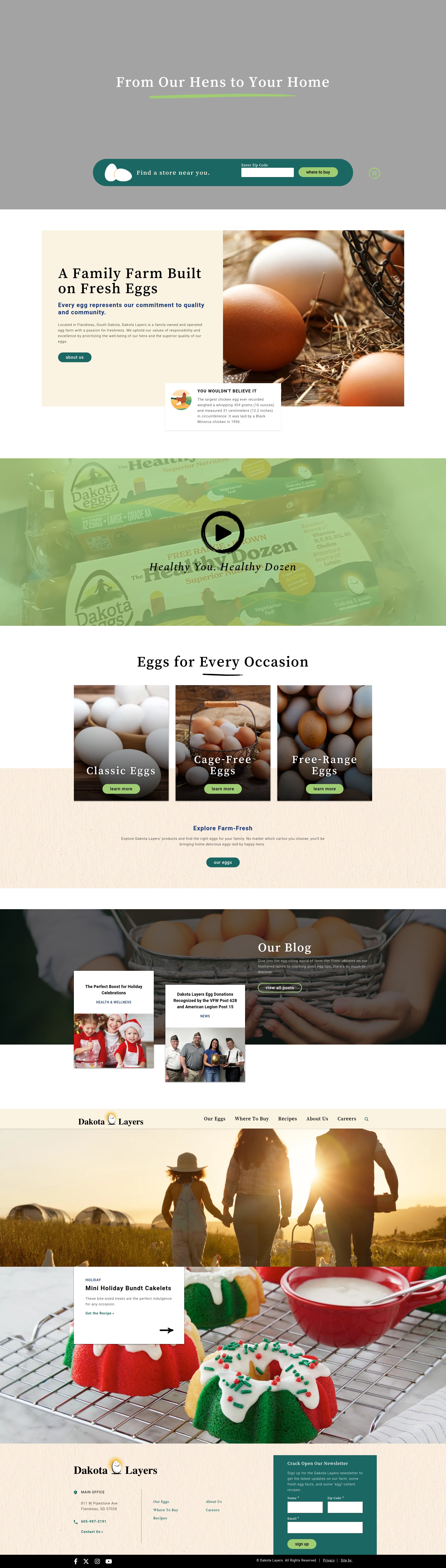 Screenshot of www.dakotalayers.com