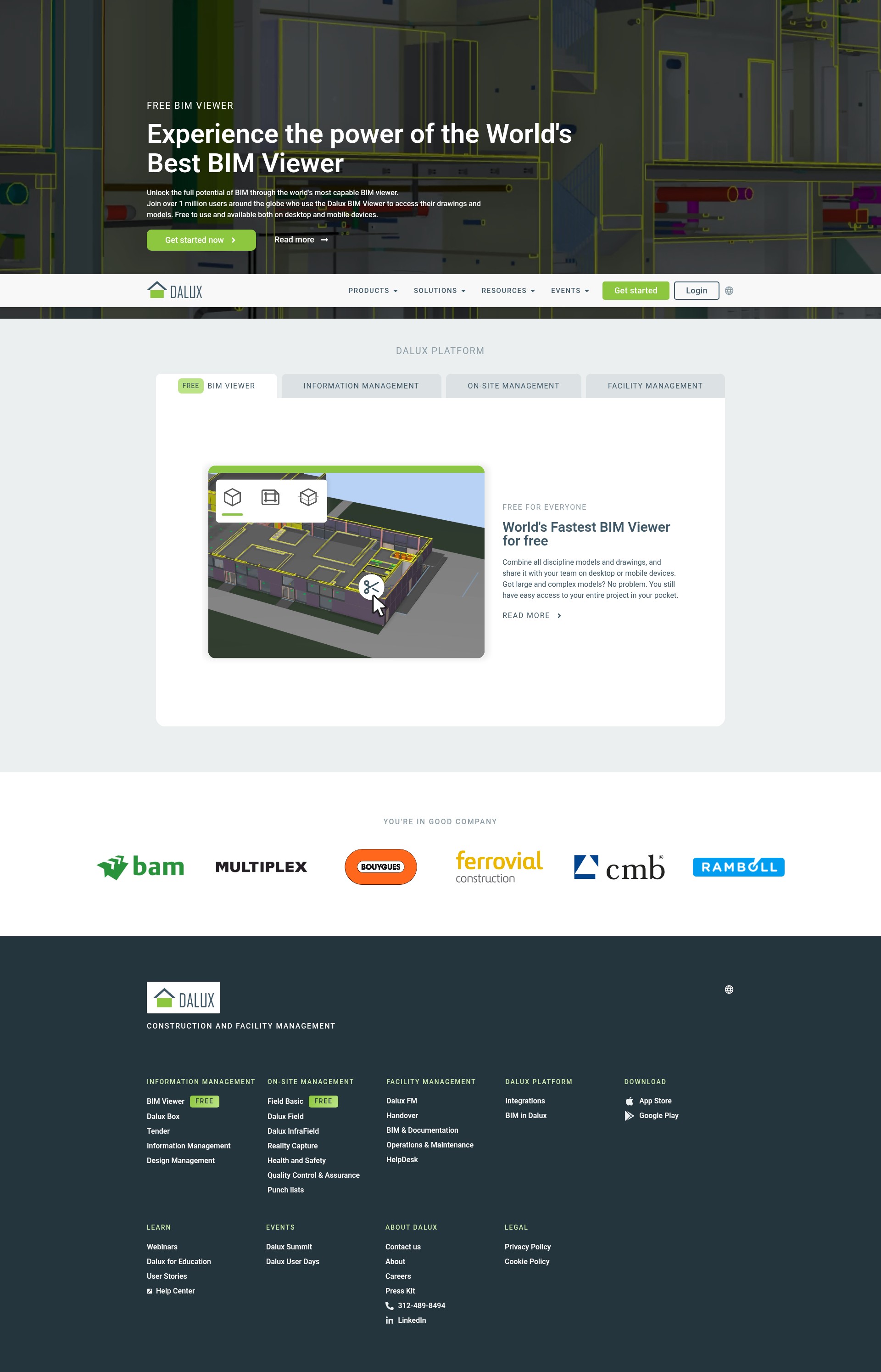 Screenshot of www.dalux.com