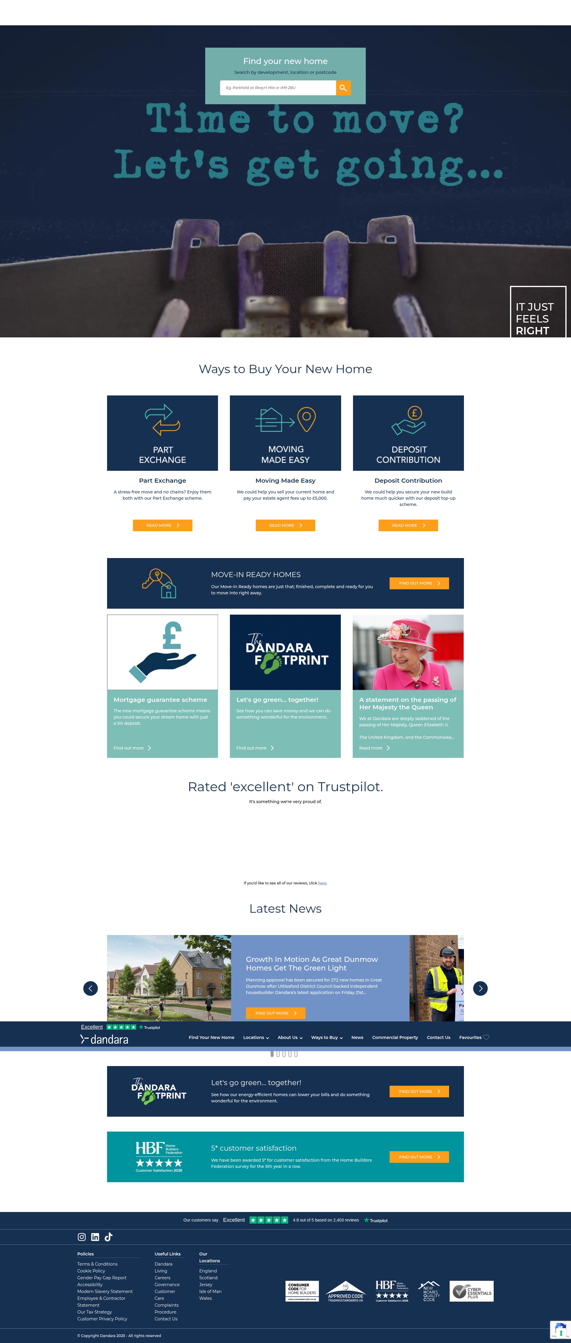Screenshot of www.dandara.com