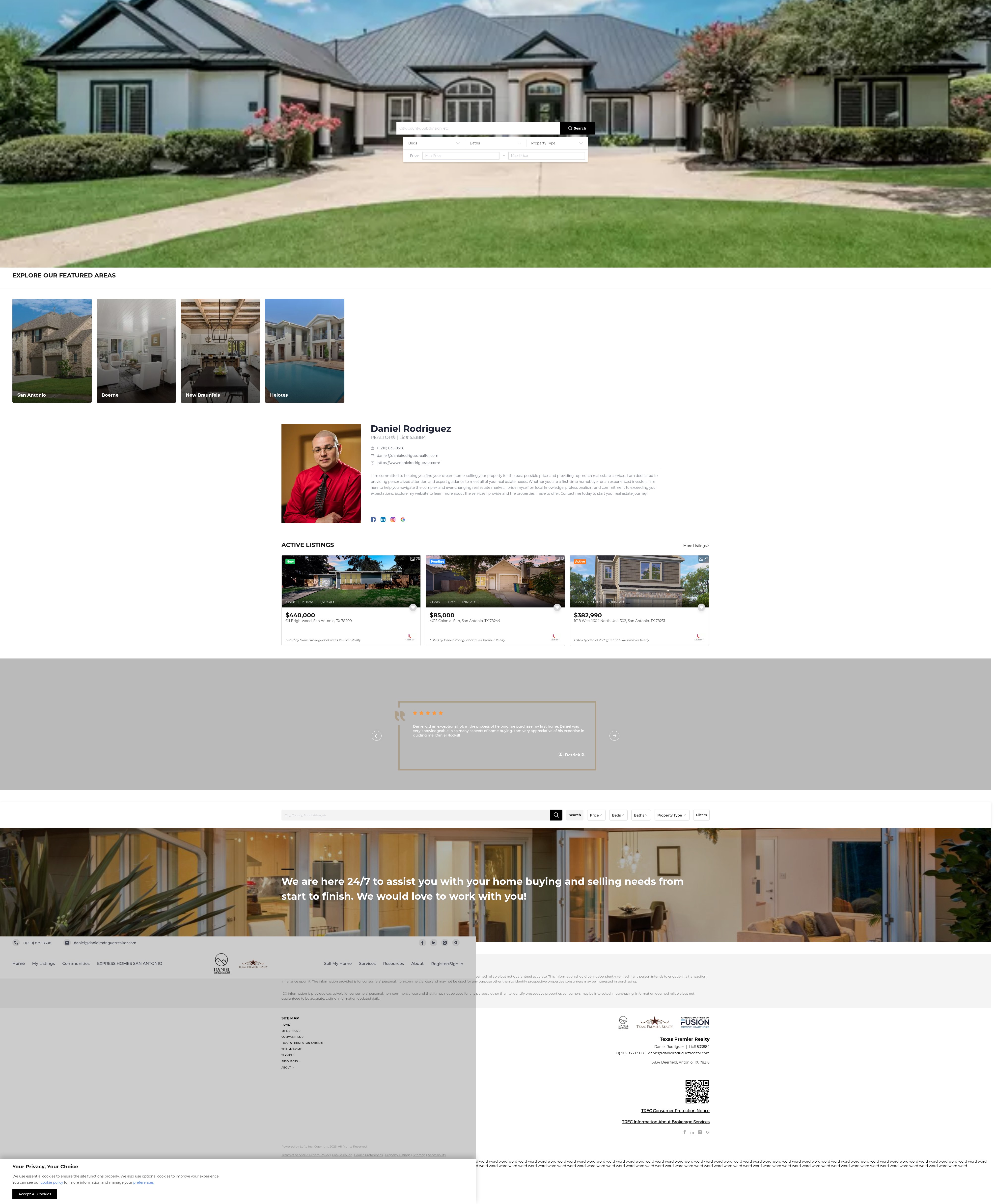 Screenshot of www.danielrodriguezsa.com