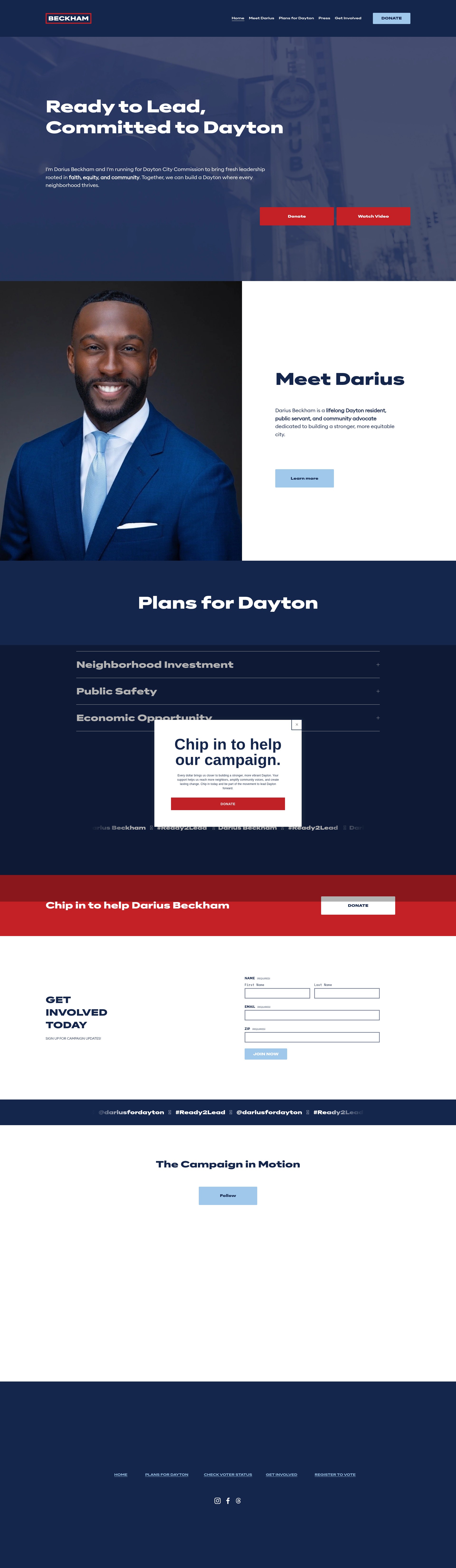 Screenshot of www.dariusfordayton.com