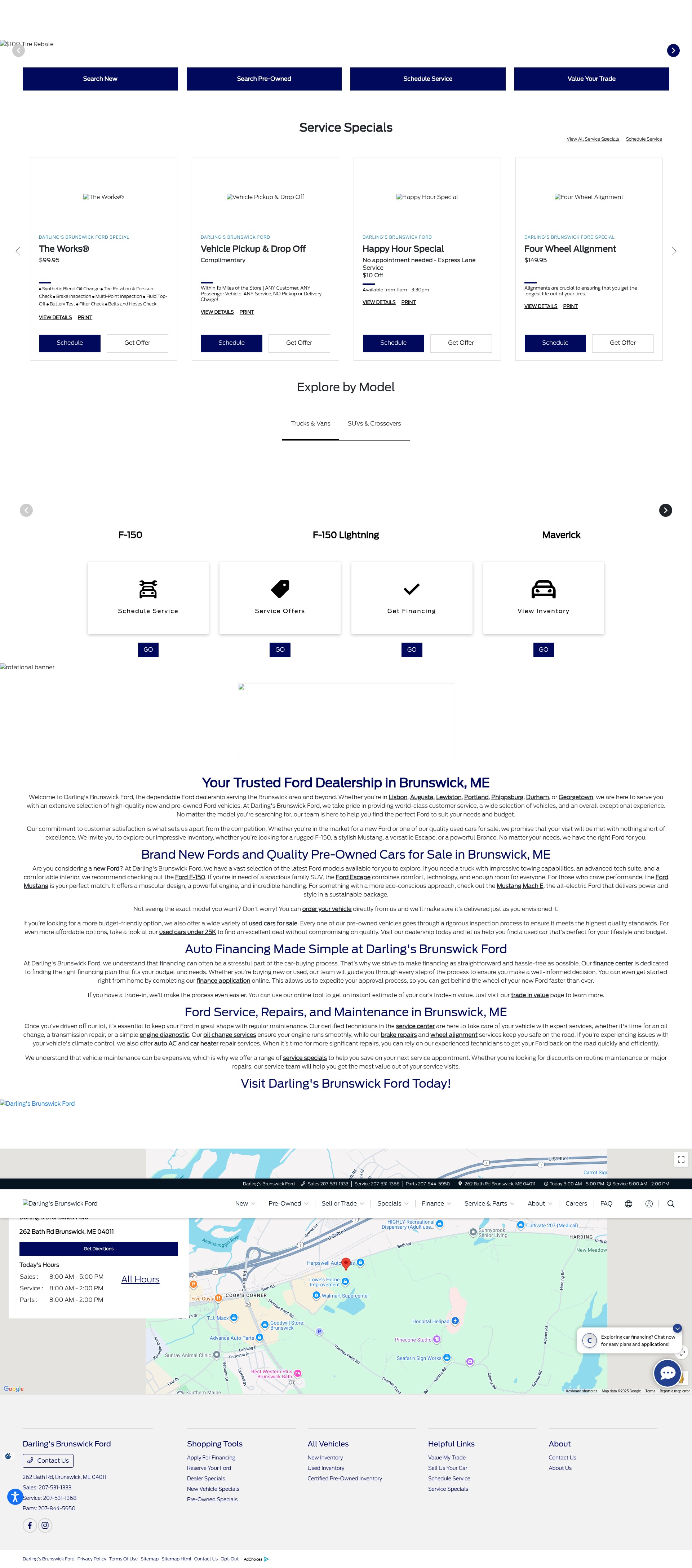 Screenshot of www.darlingsbrunswickford.com