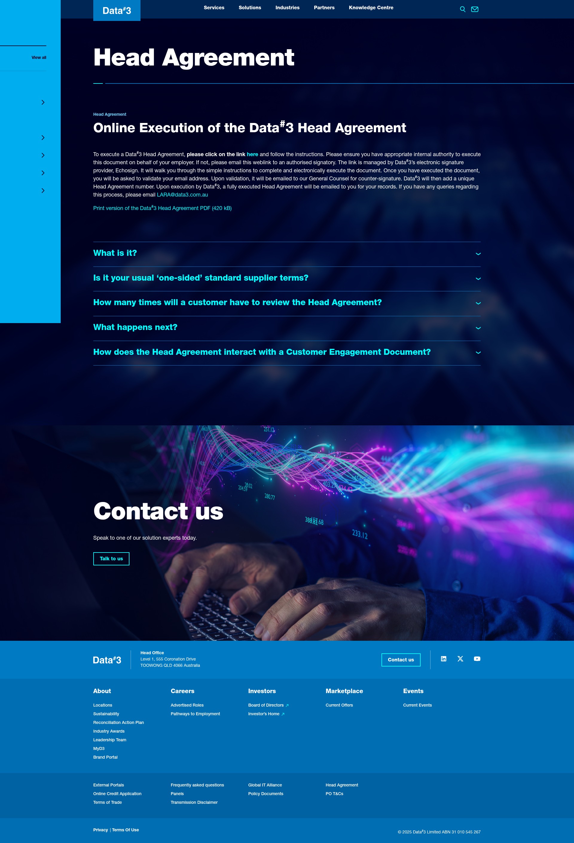 Screenshot of www.data3.com