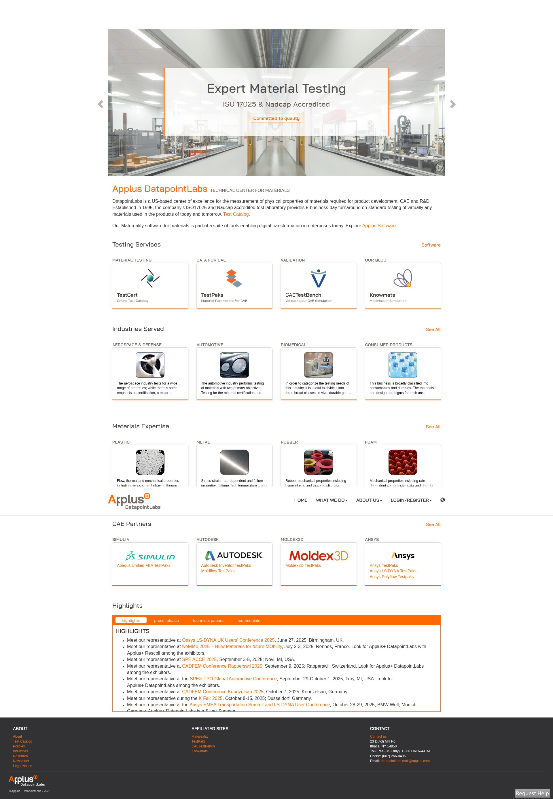 Screenshot of www.datapointlabs.com