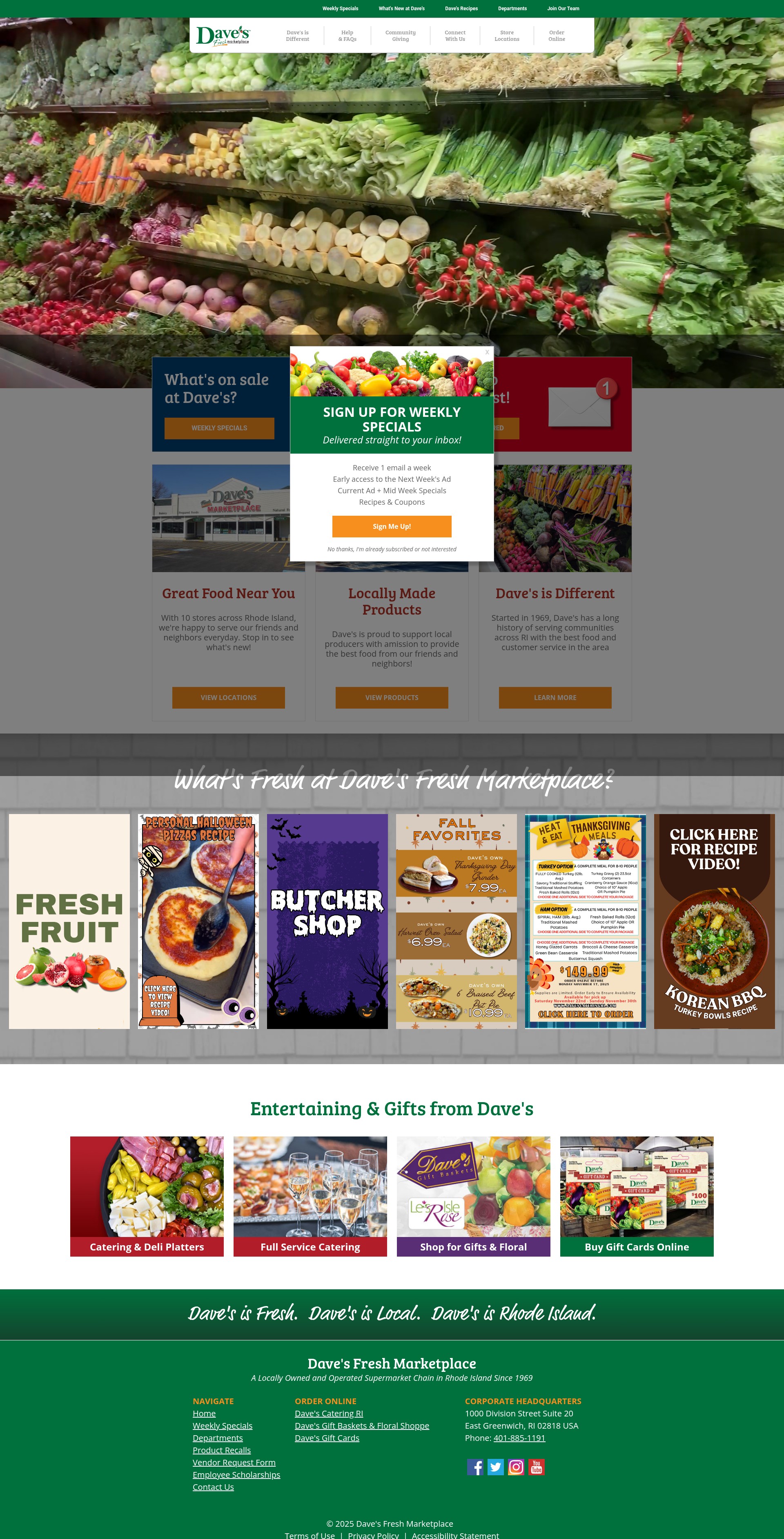 Screenshot of www.davesmarketplace.com