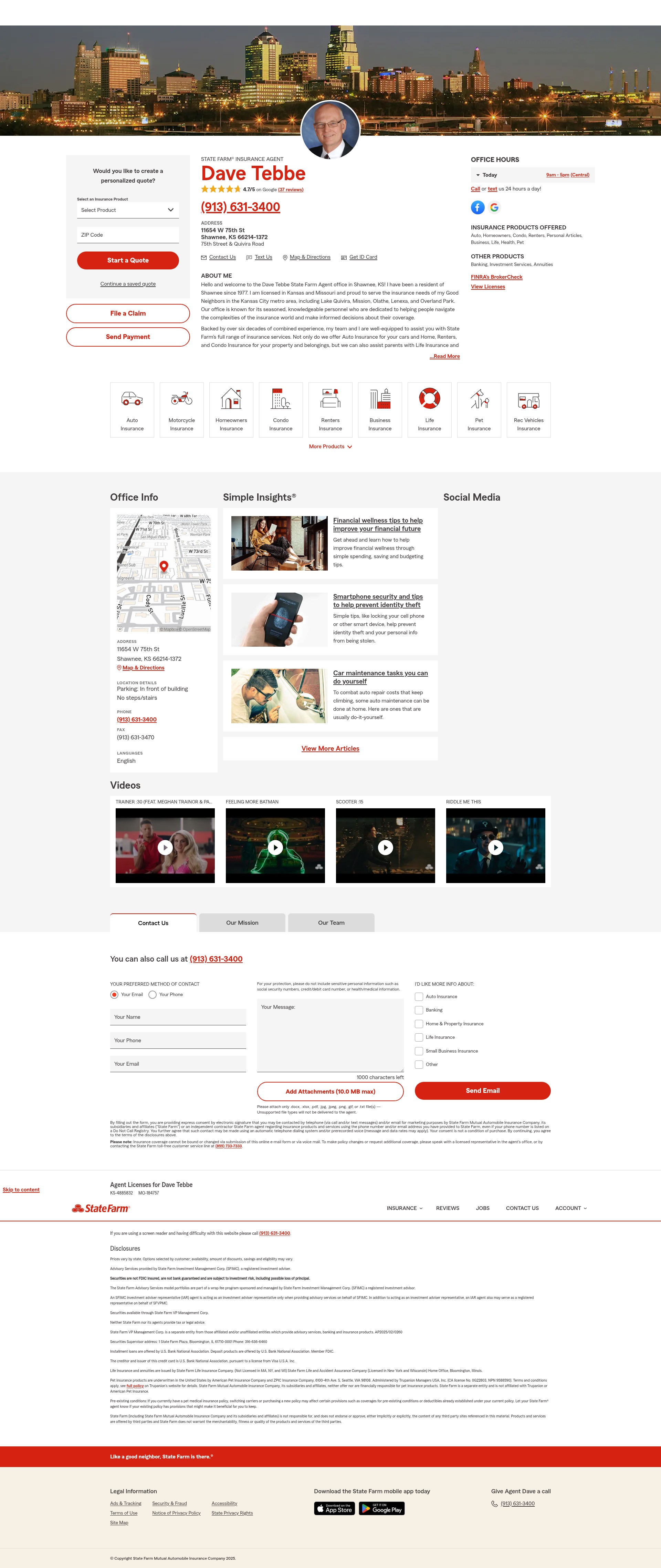 Screenshot of www.davetebbe.net