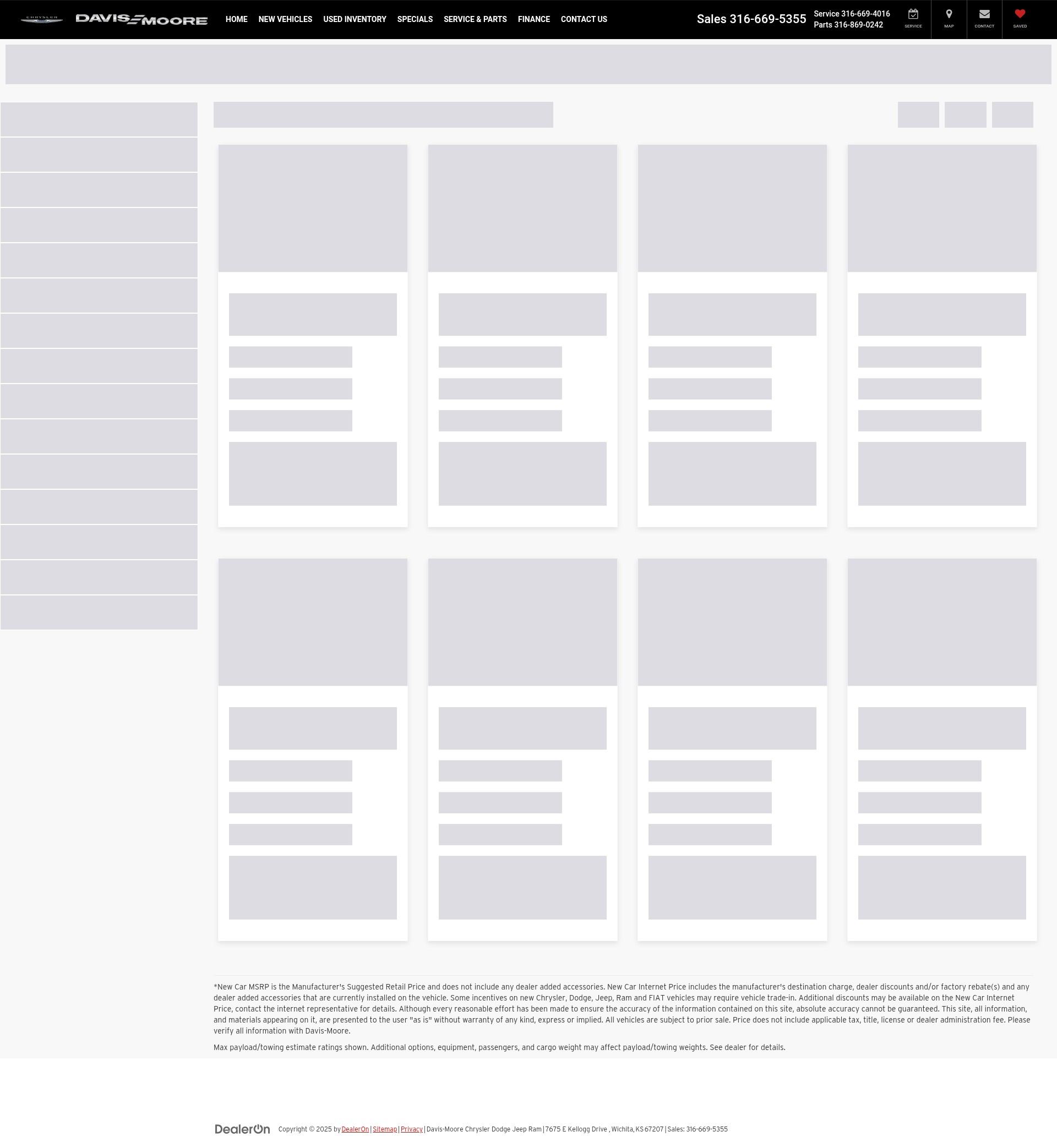Screenshot of www.davis-moorecdjr.com