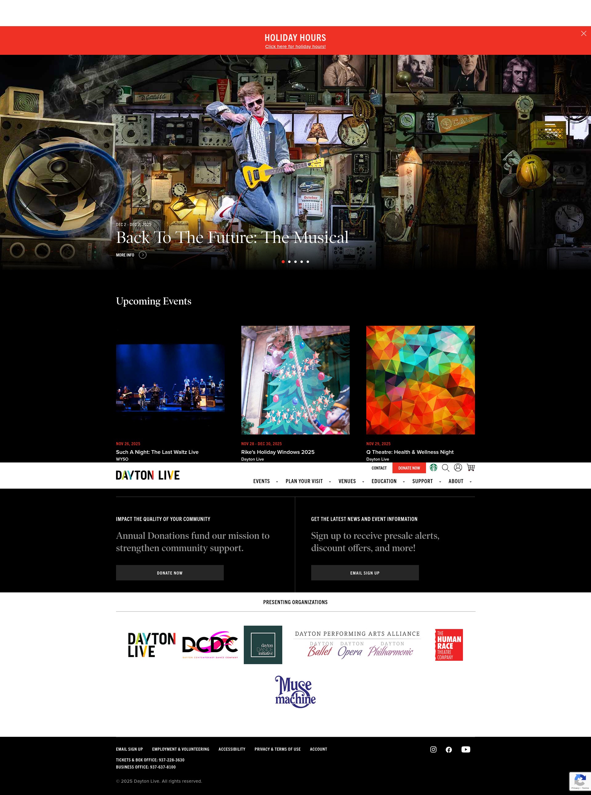 Screenshot of www.daytonlive.org