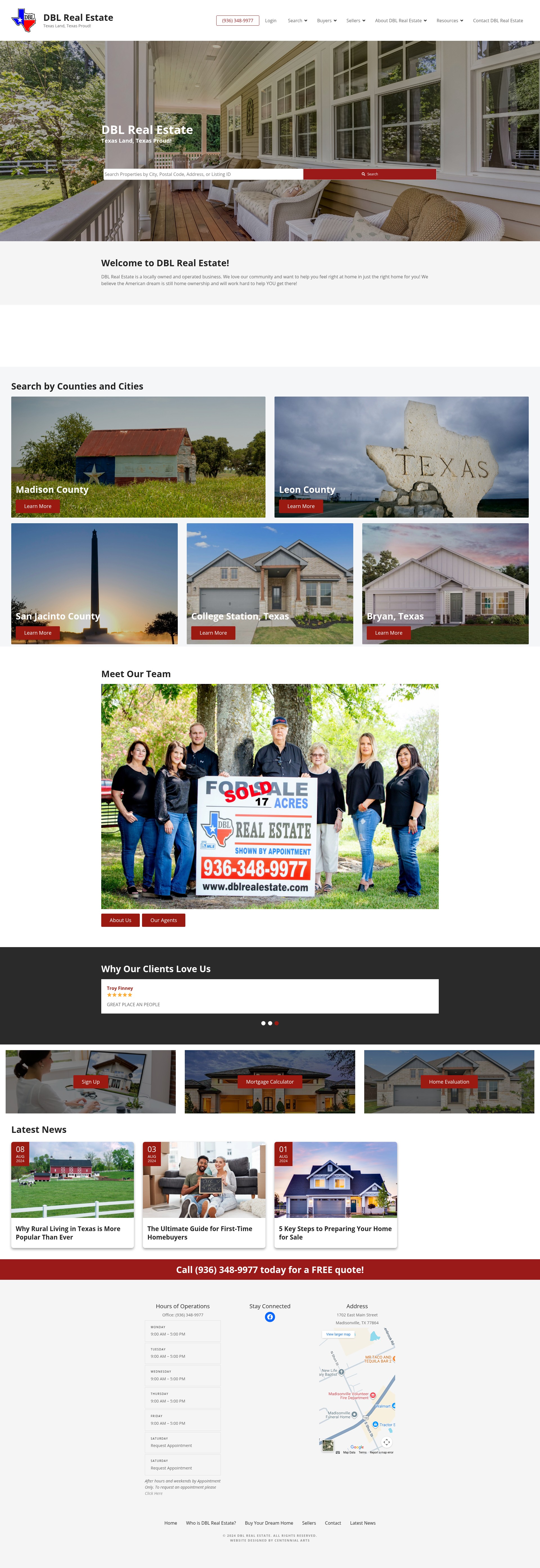 Screenshot of www.dblrealestate.com