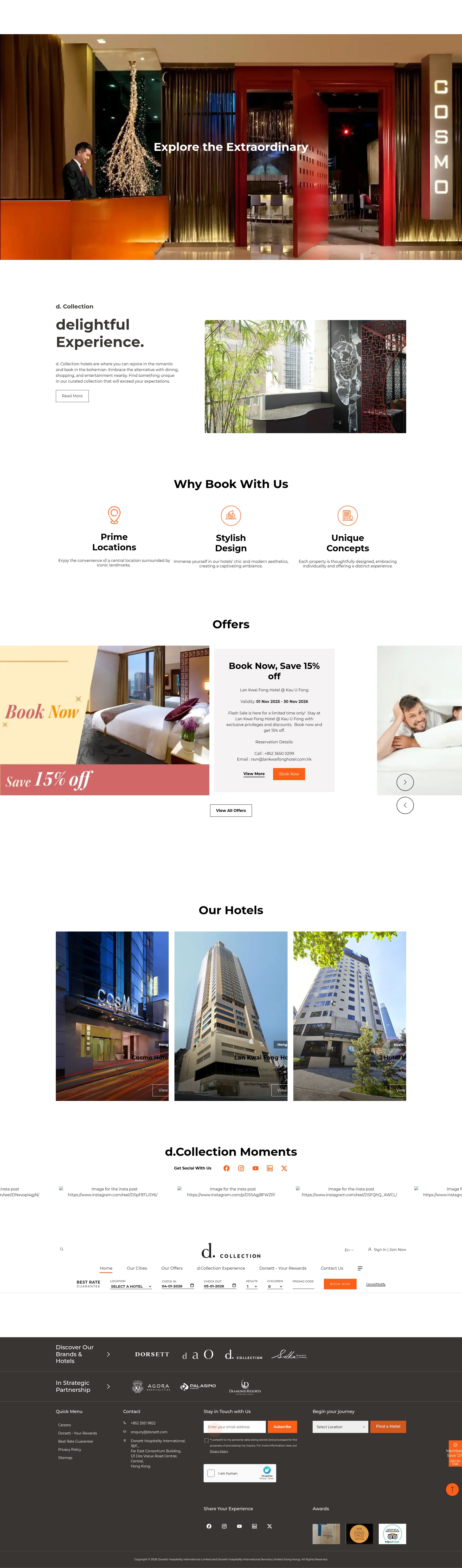 Screenshot of www.dcollection.com