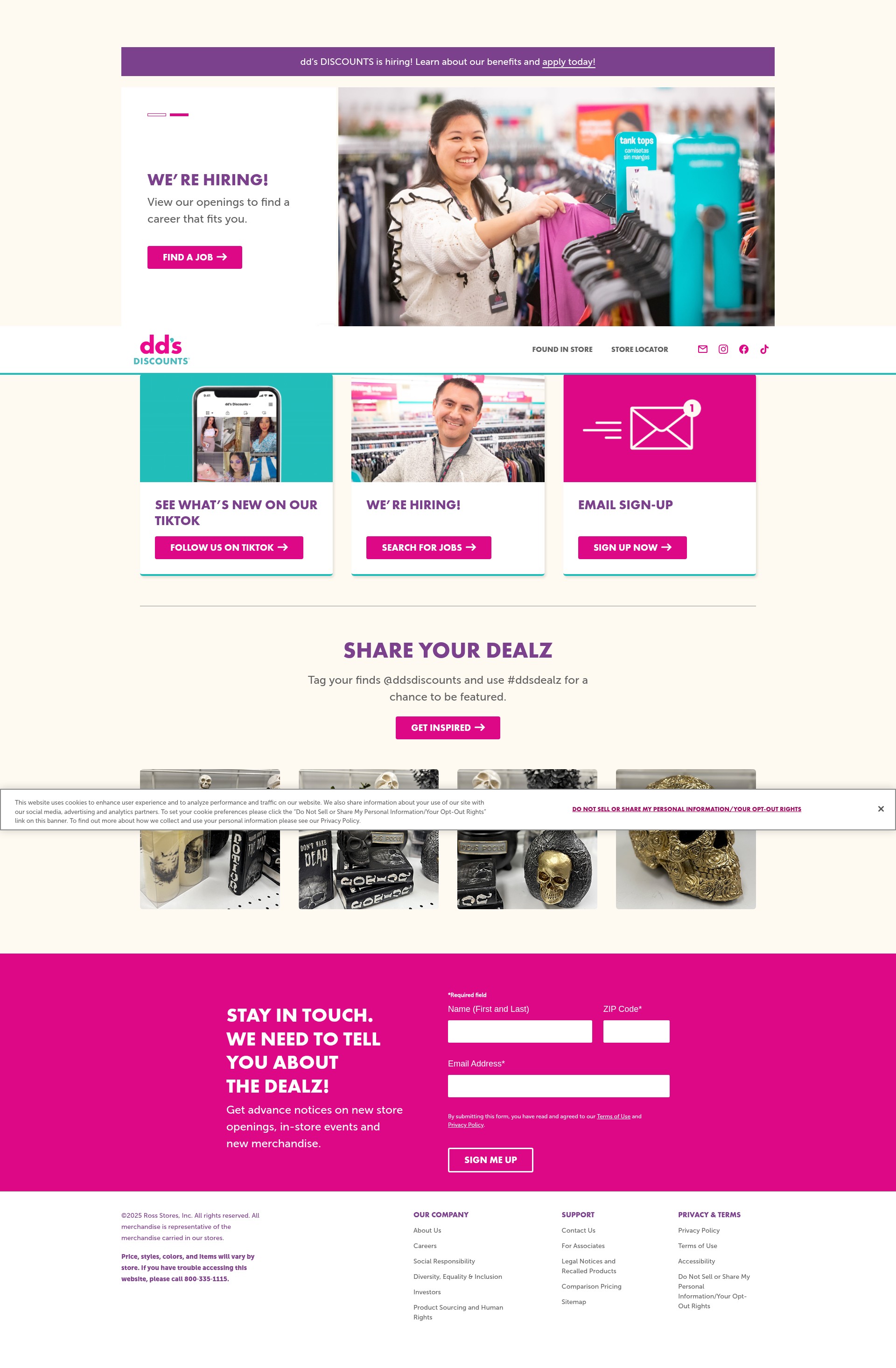 Screenshot of www.ddsdiscounts.com