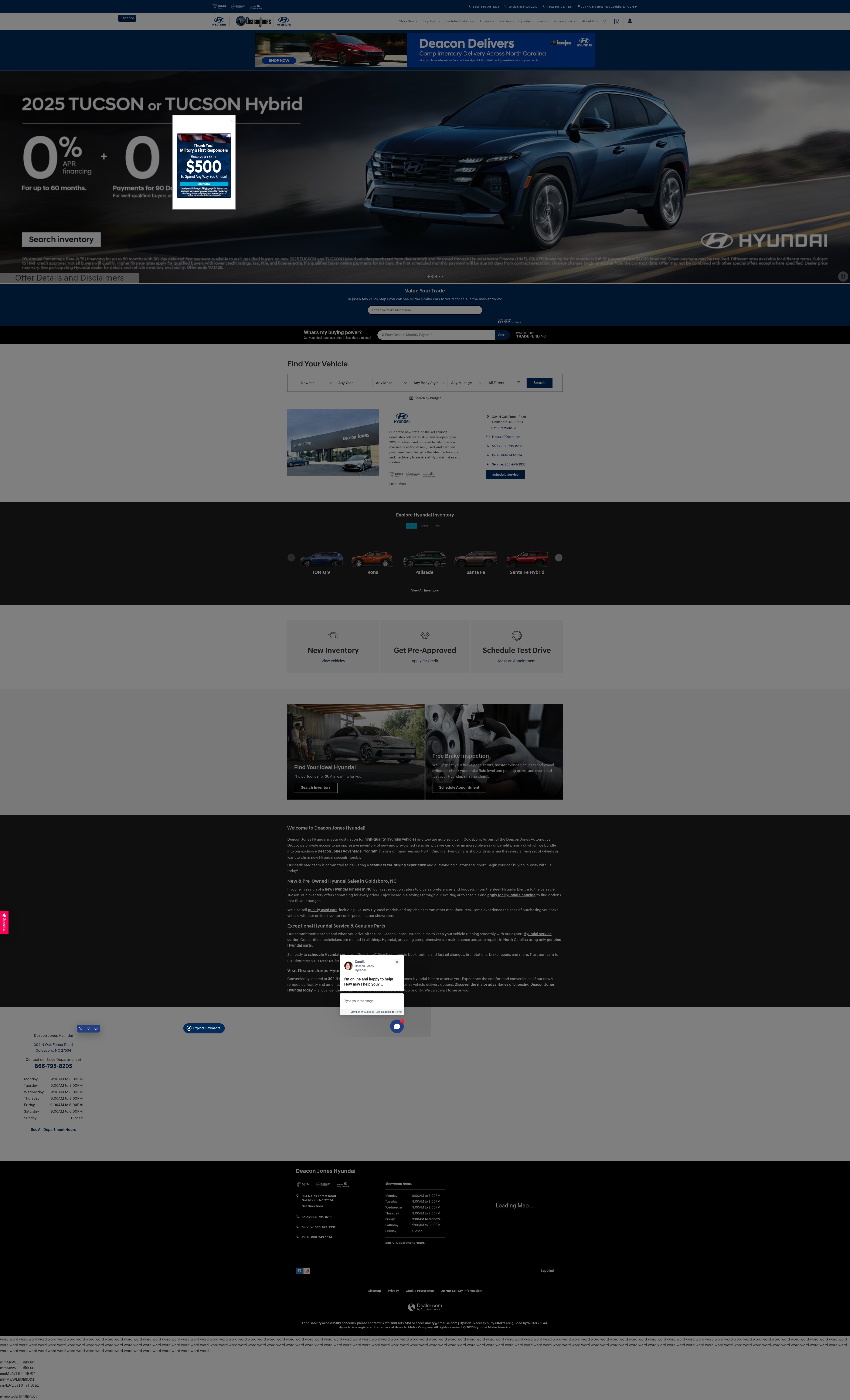 Screenshot of www.deaconjoneshyundai.com