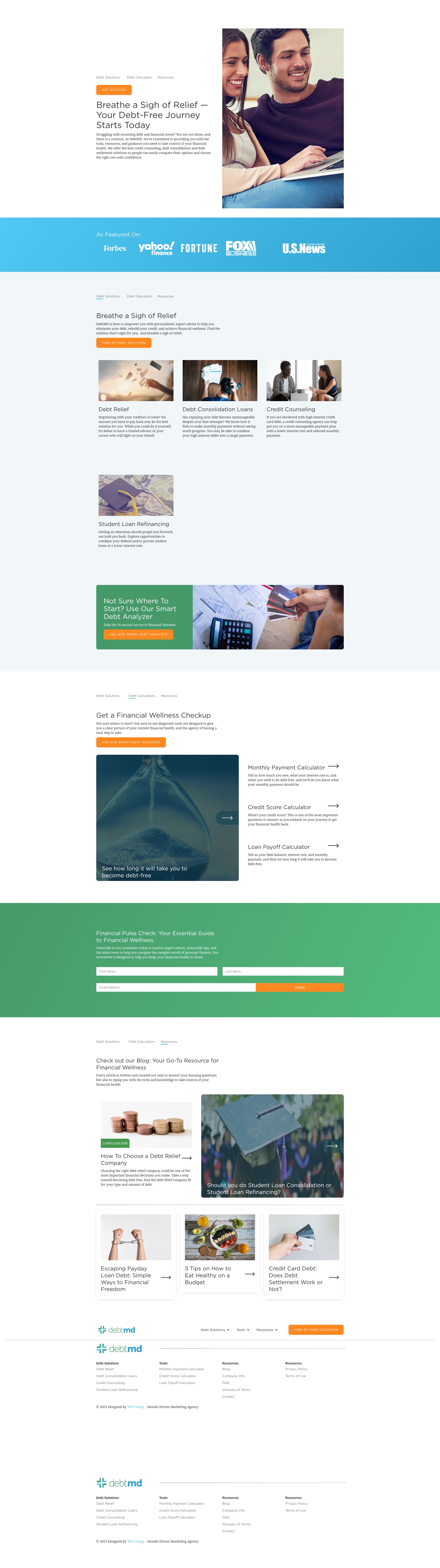 Screenshot of www.debtmd.com