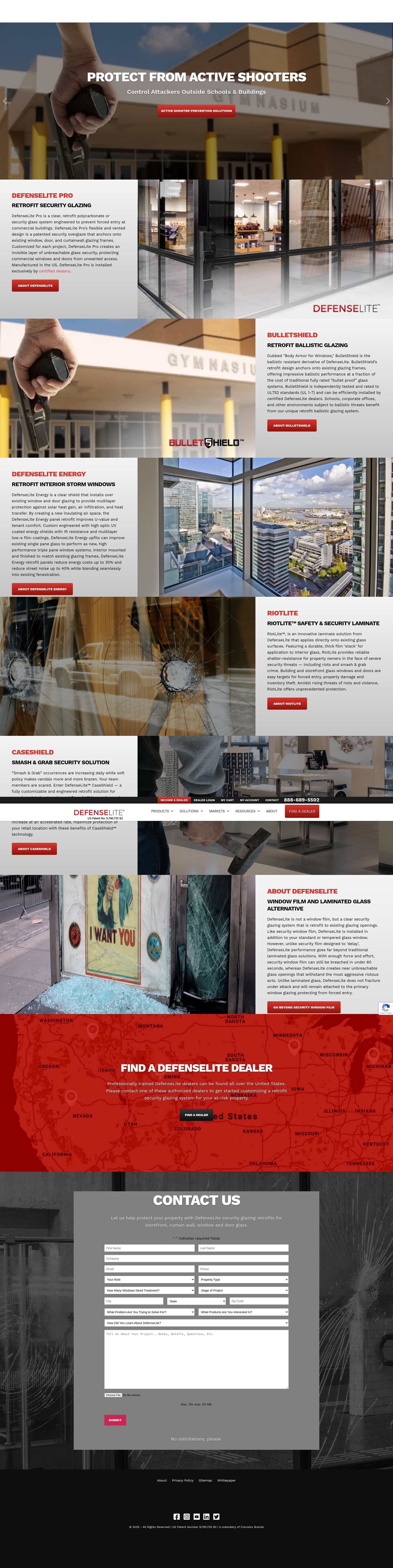 Screenshot of www.defenselite.com