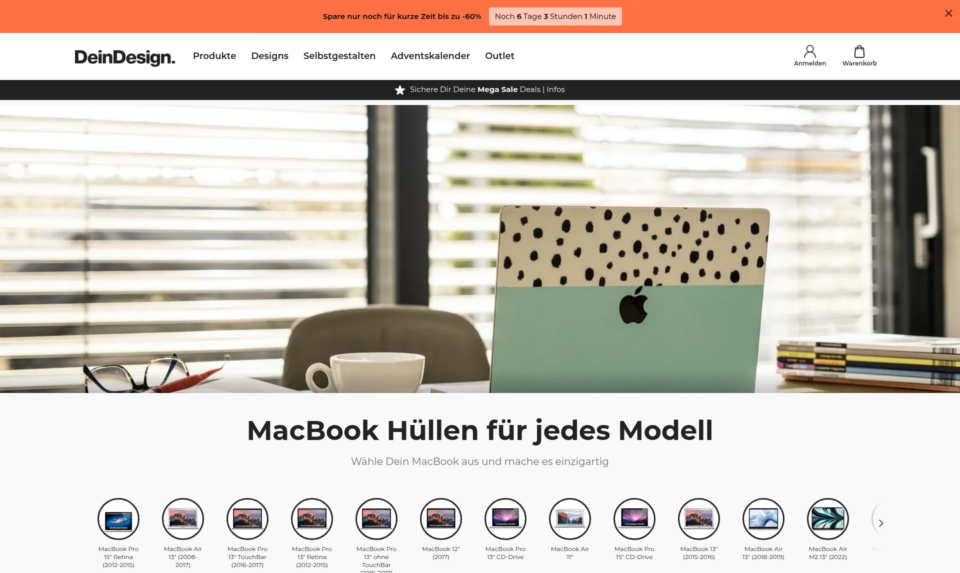 Screenshot of www.deindesign.de
