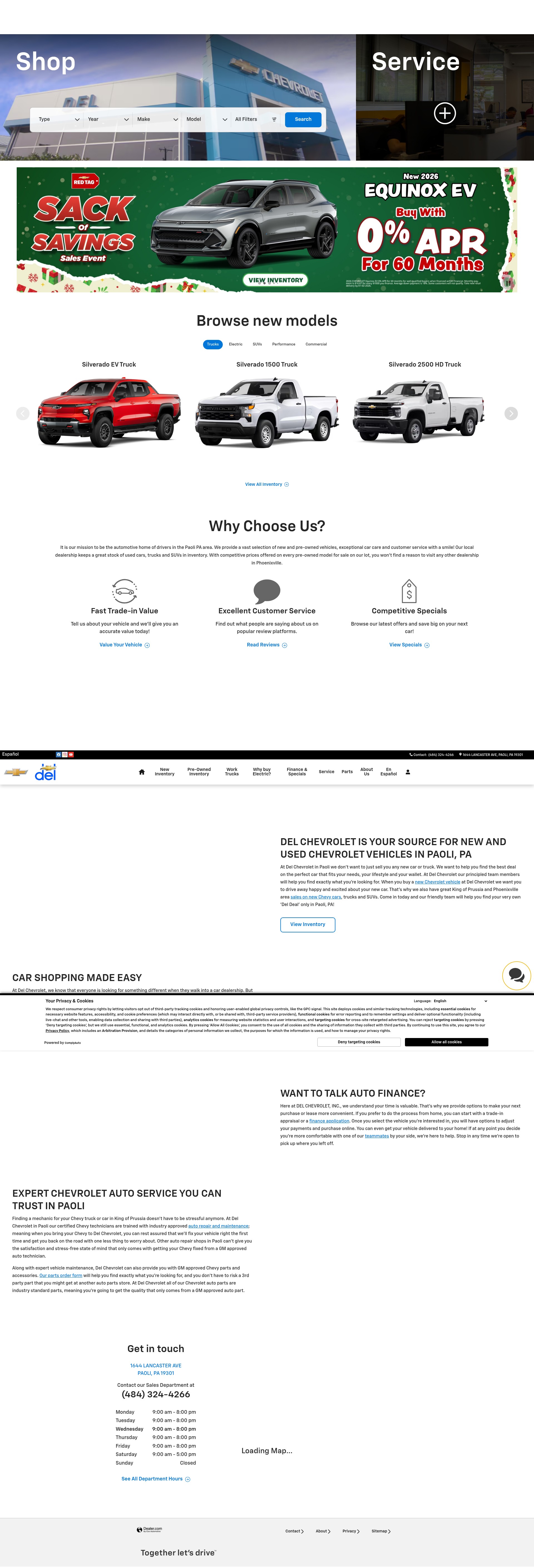 Screenshot of www.delchevrolet.com