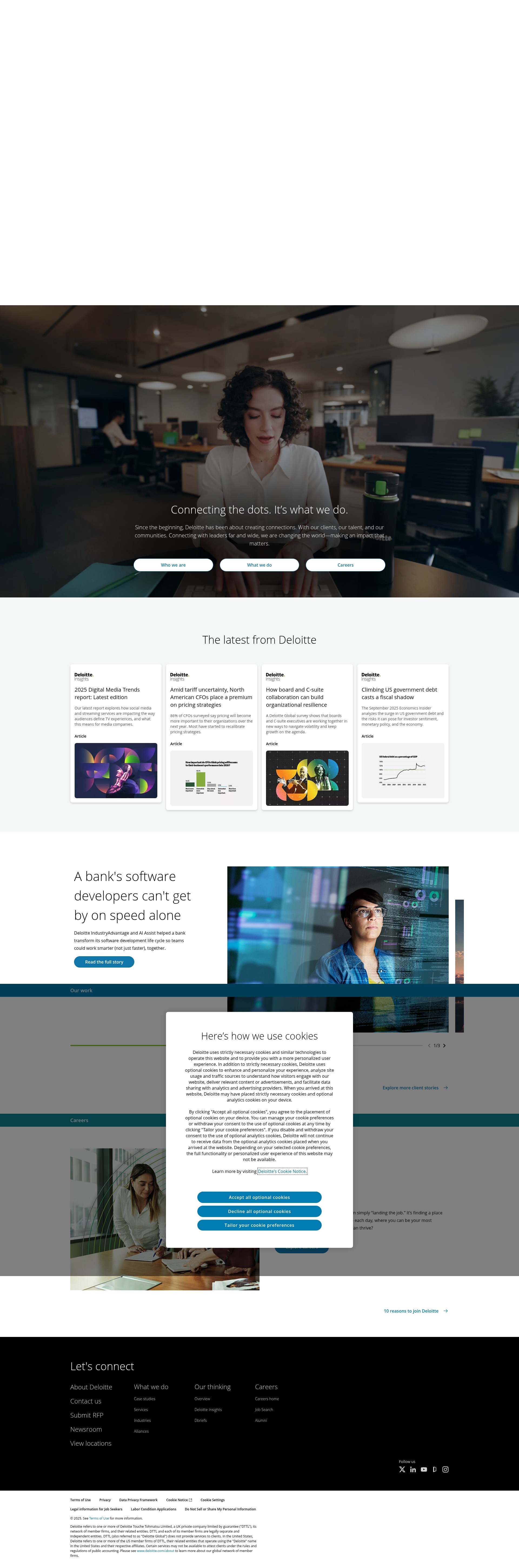 Screenshot of www.deloitte.com