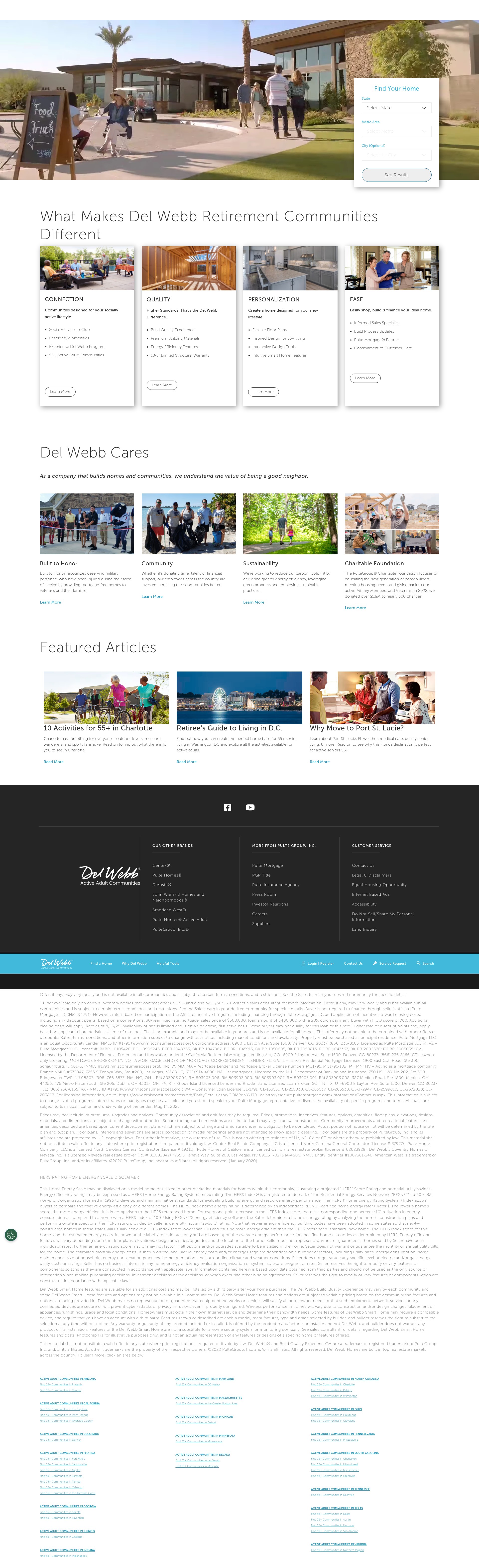 Screenshot of www.delwebb.com