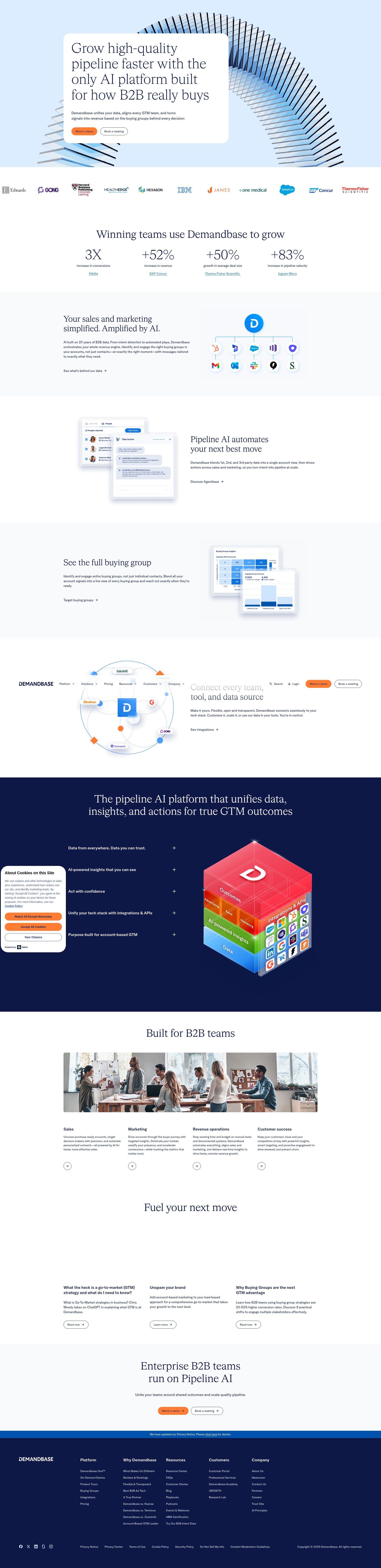 Screenshot of www.demandbase.com