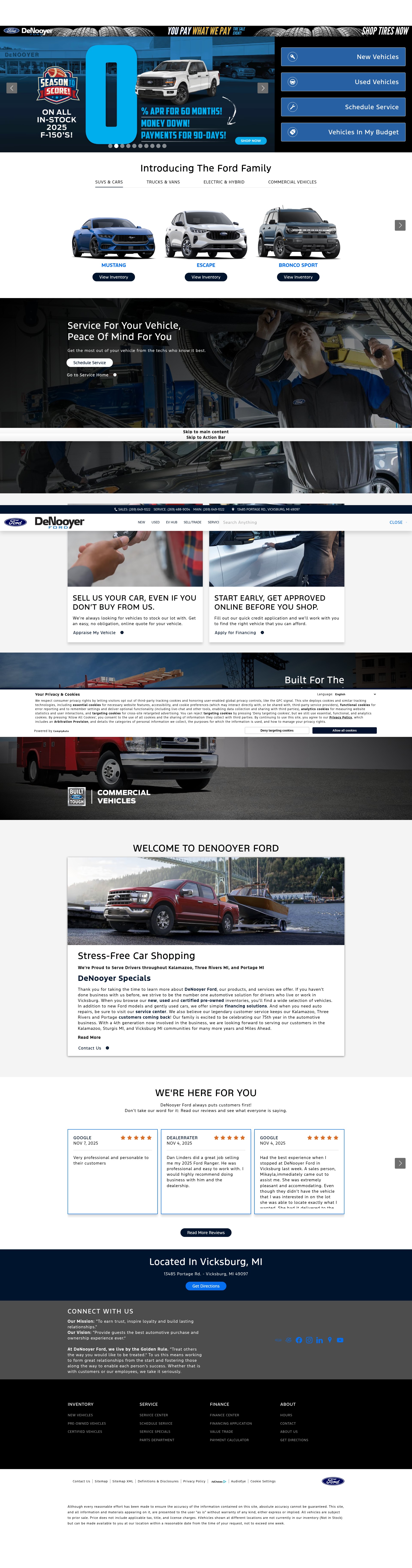 Screenshot of www.denooyerford.net