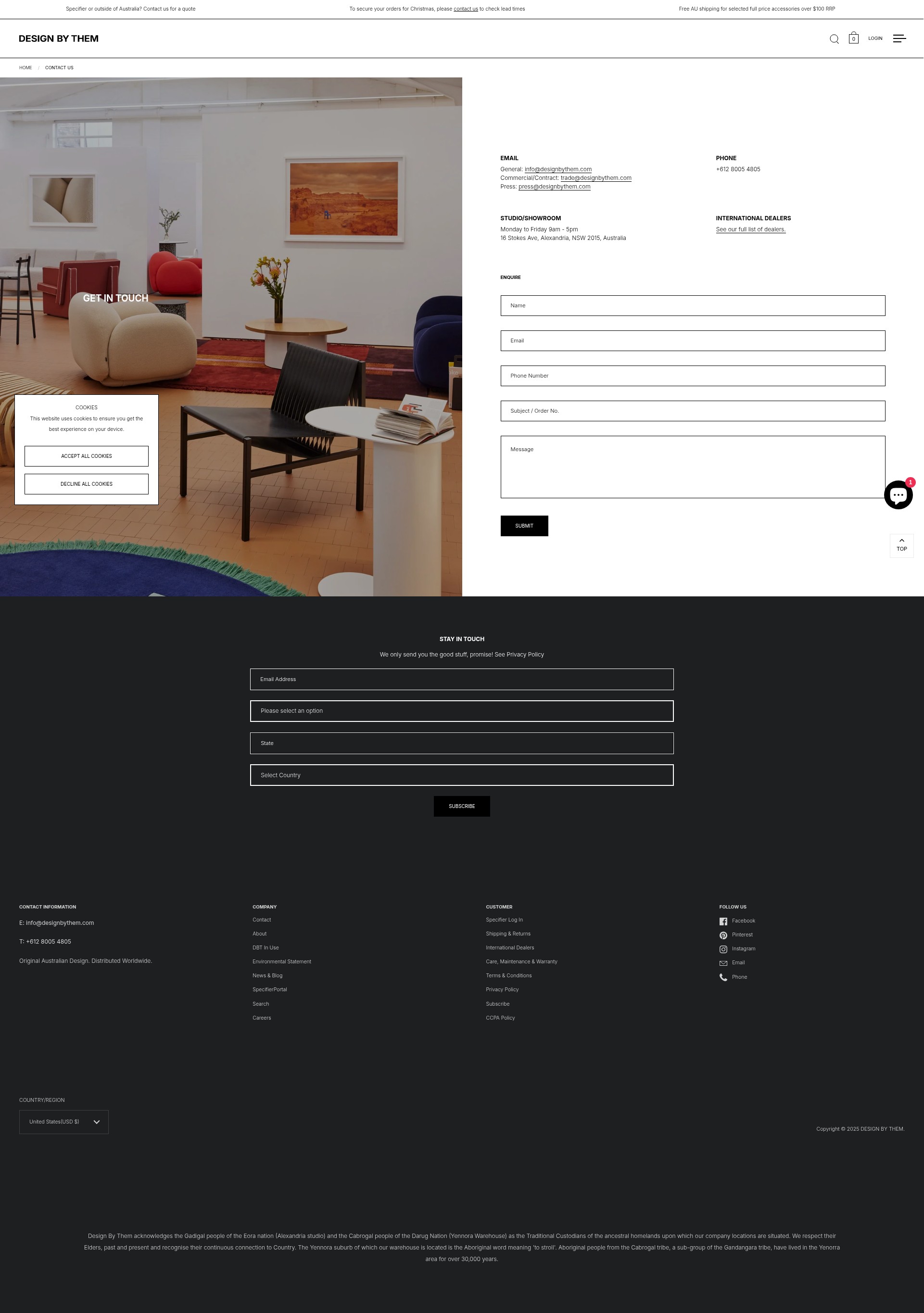 Screenshot of www.designbythem.com