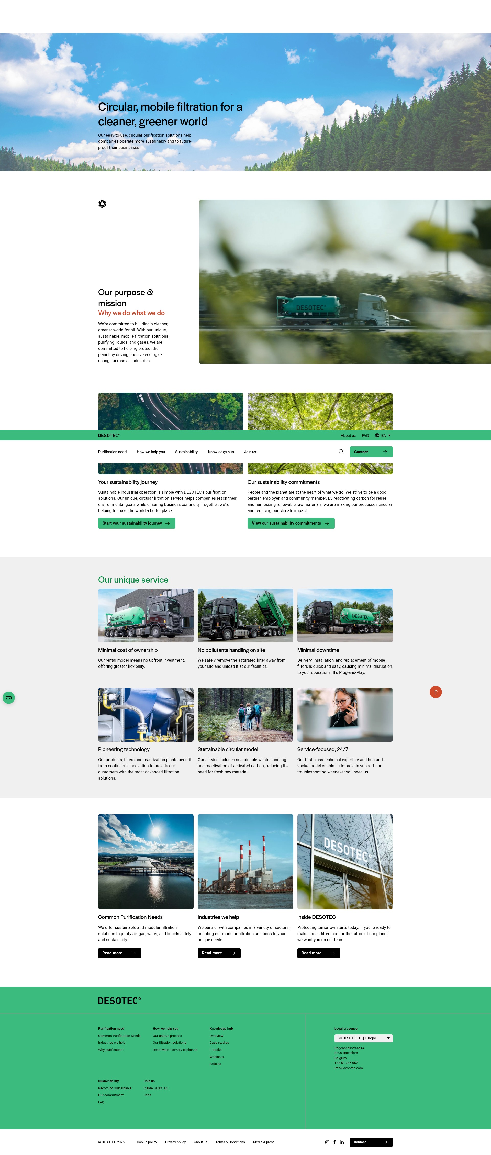 Screenshot of www.desotec.com